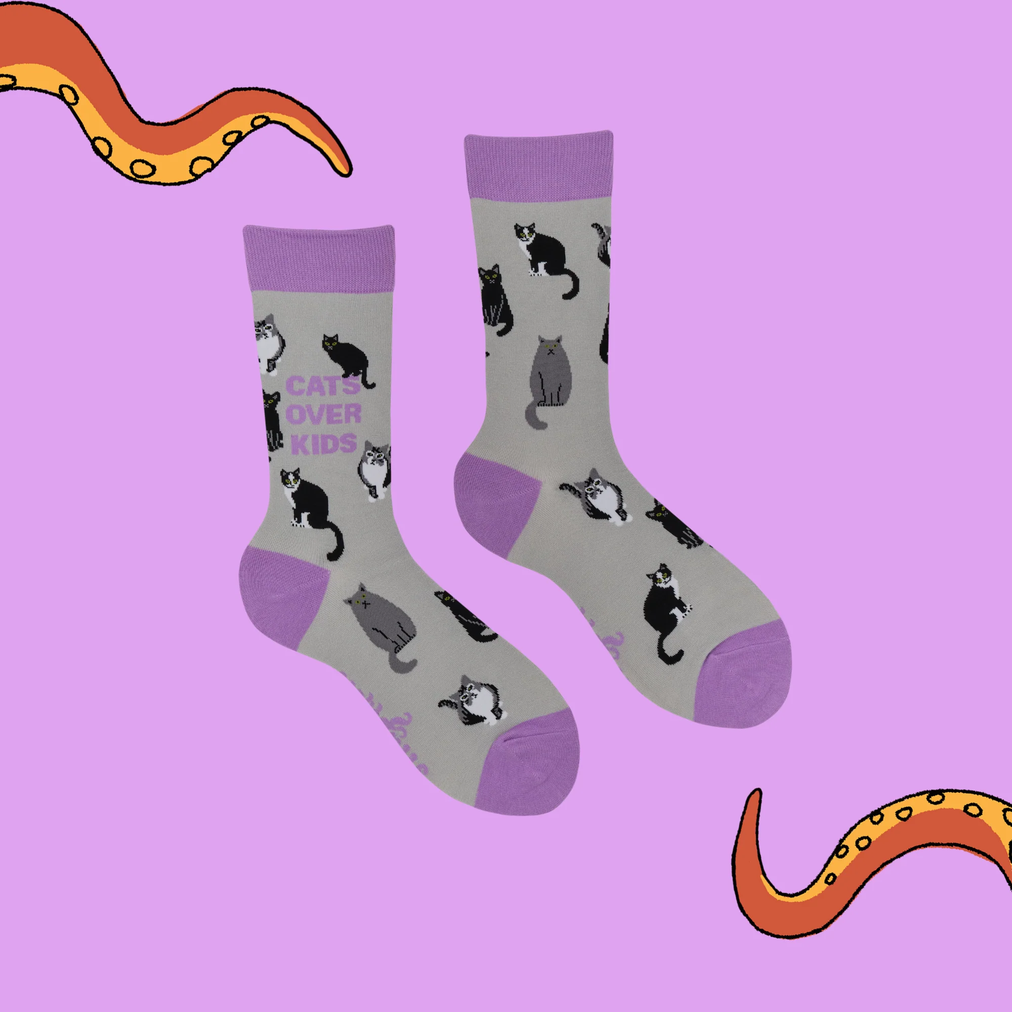 Cats Over Kids Socks - Fur Babies Forever - Image 3