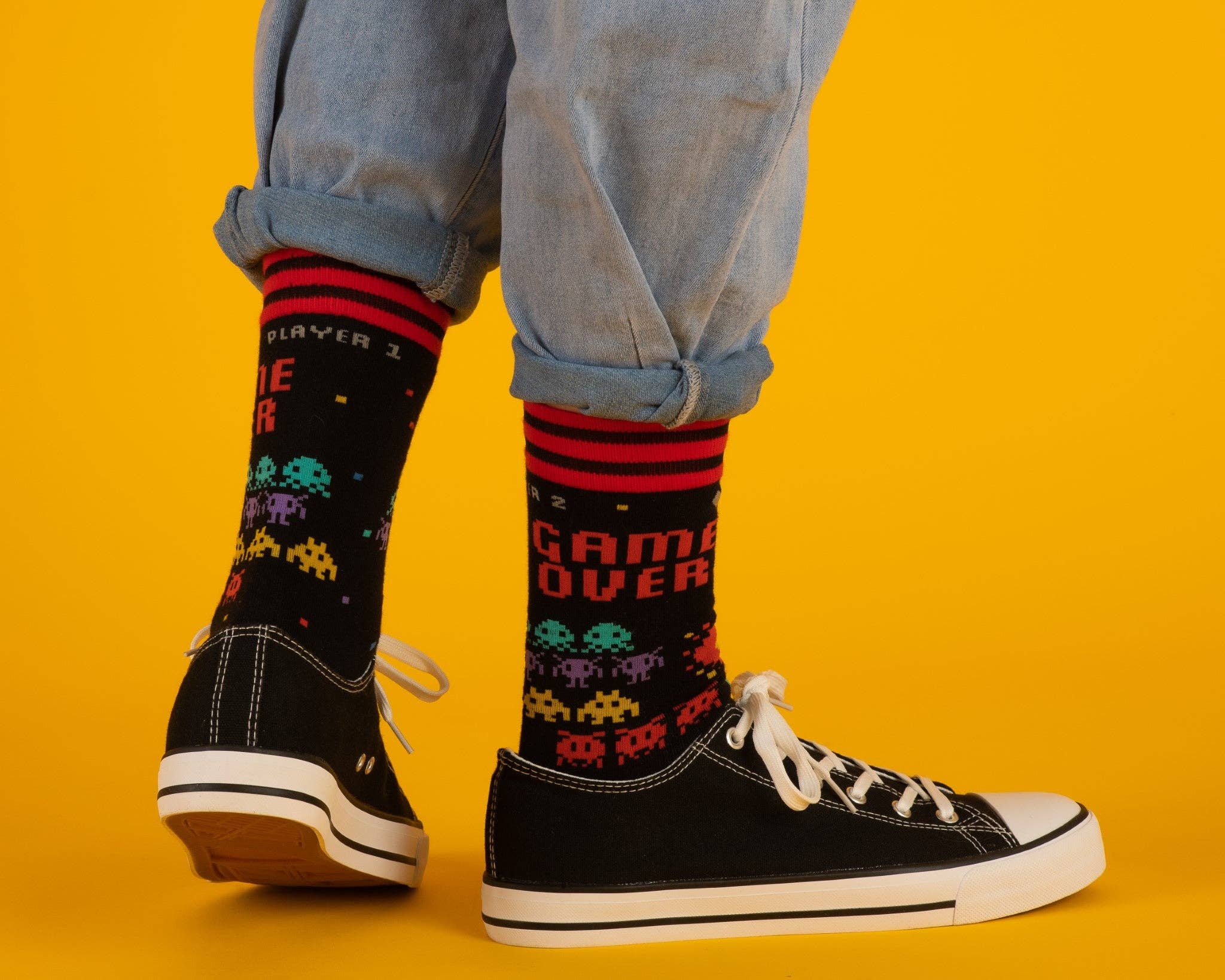 Game Over 80s Video Game Socks - Image 4