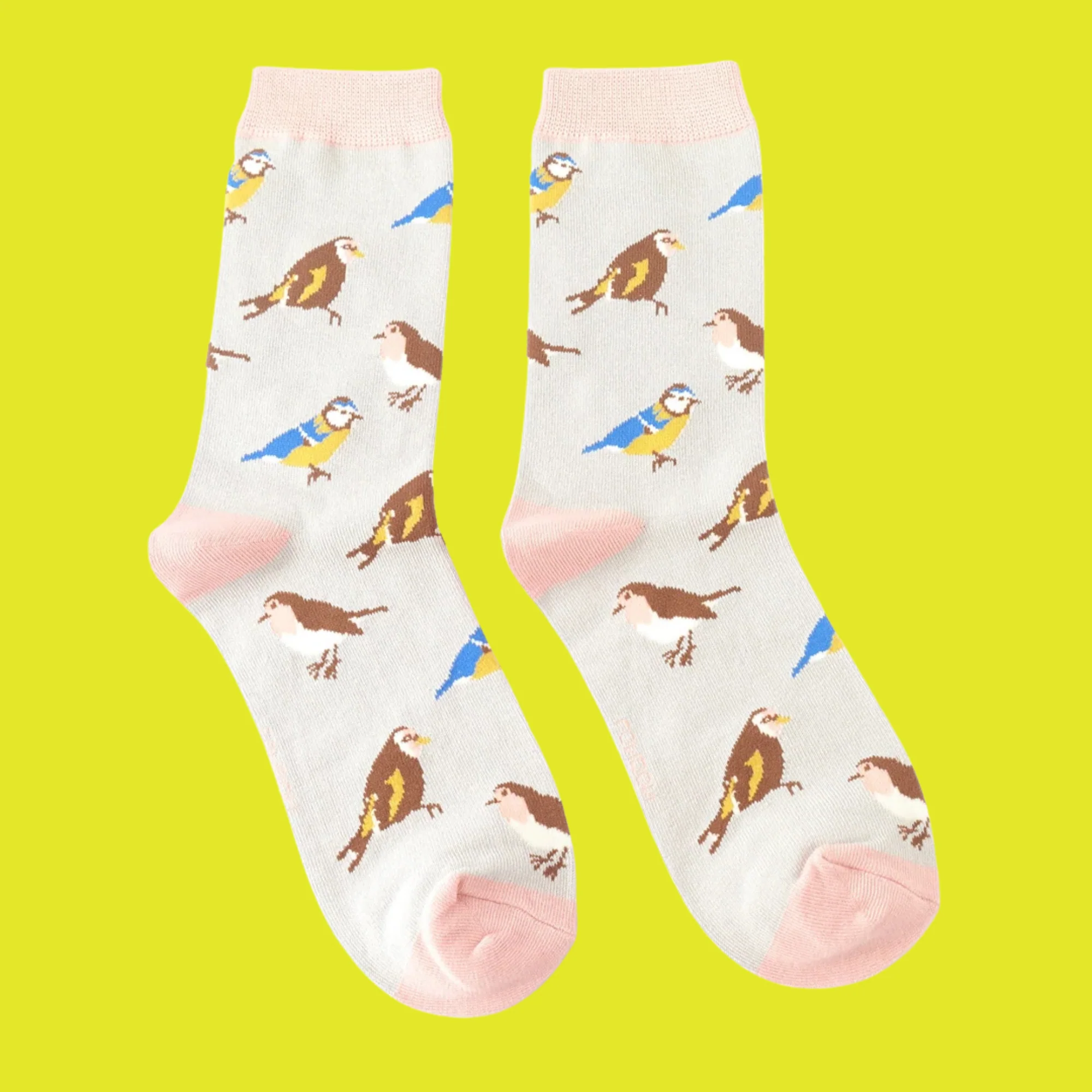 Bamboo Socks - Garden Birds - Miss Sparrow - Image 3
