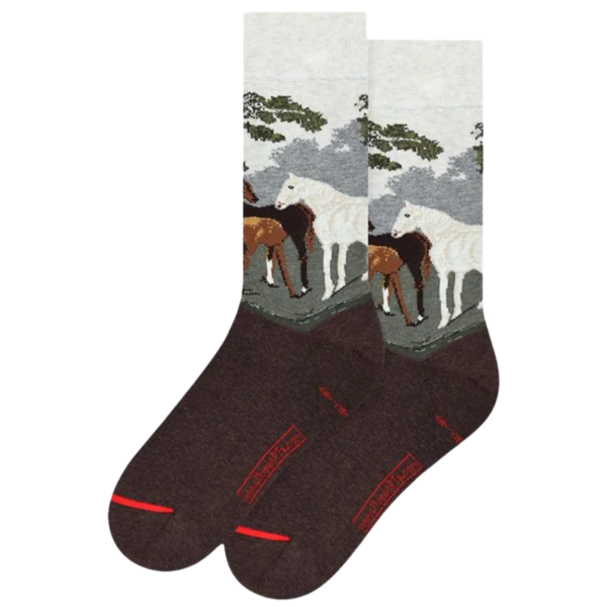 George Stubbs - Mares and Foals in a River Landscape Socks