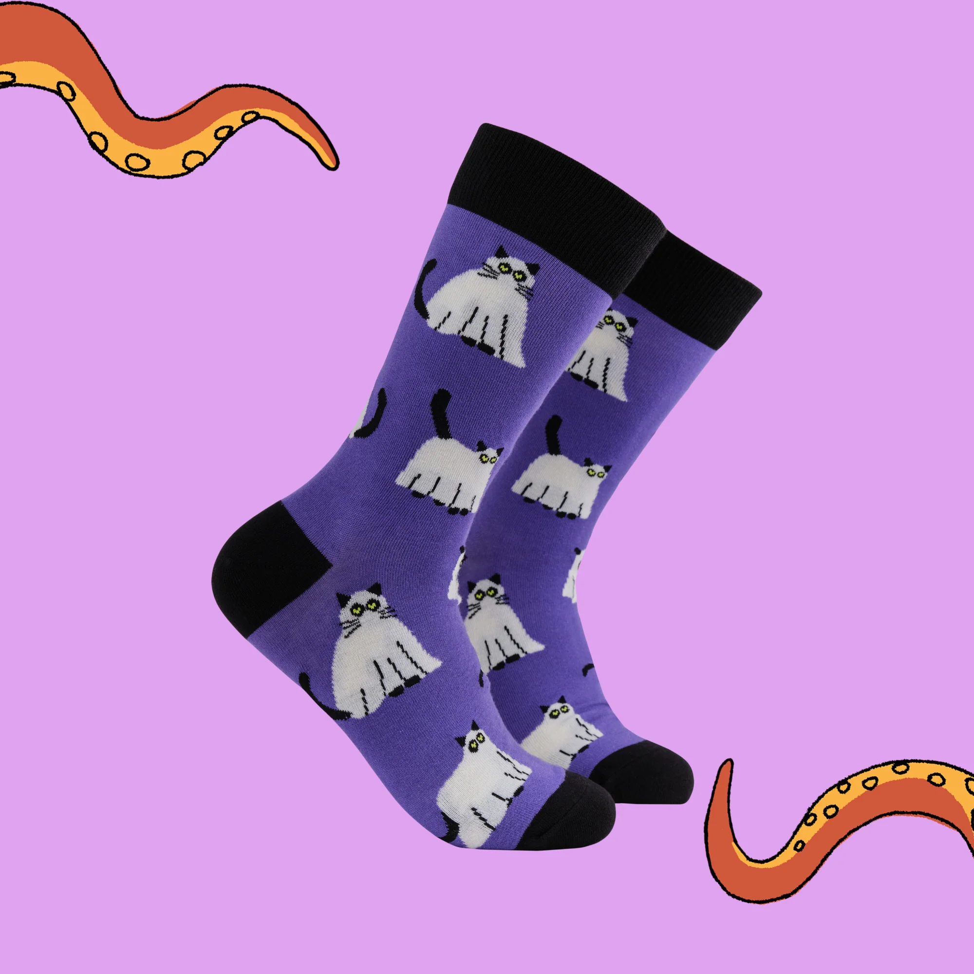 Ghost Cat Socks - Purranormal Activity - Image 2