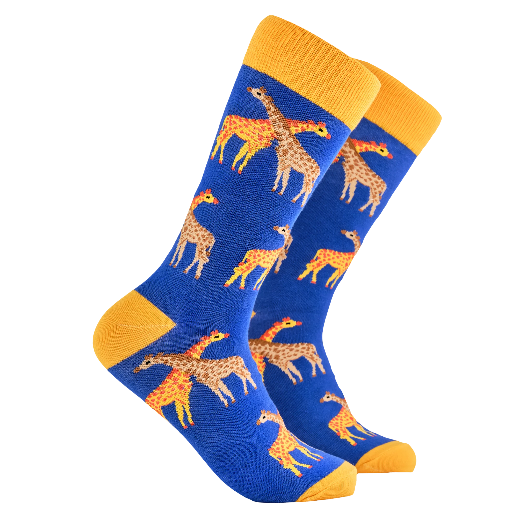 Giraffe Socks - What's the weather like up there?