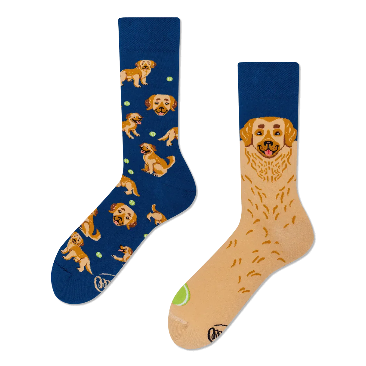 Golden Boy Mismatched Socks - Golden Retriever