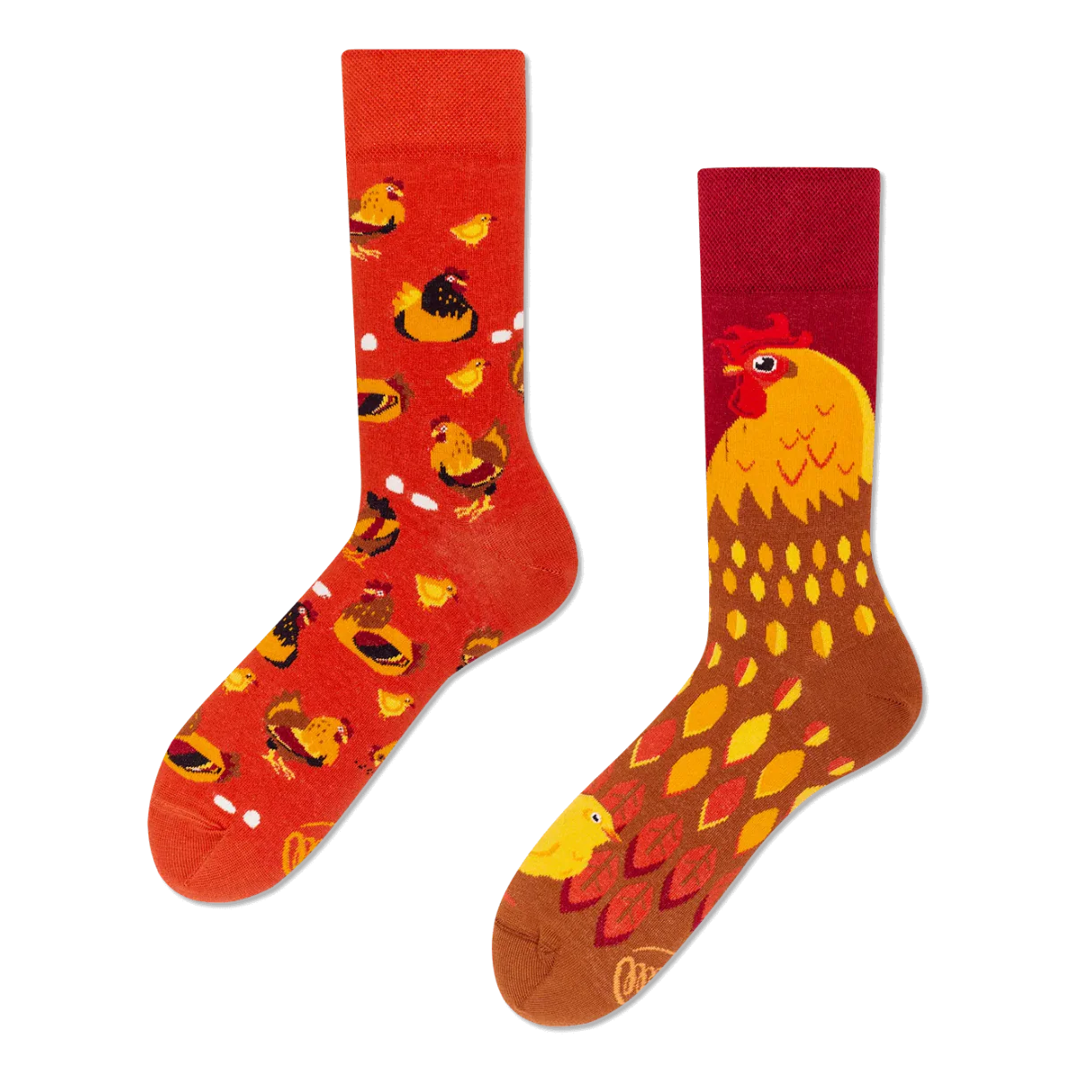 Golden Eggs Mismatched Socks