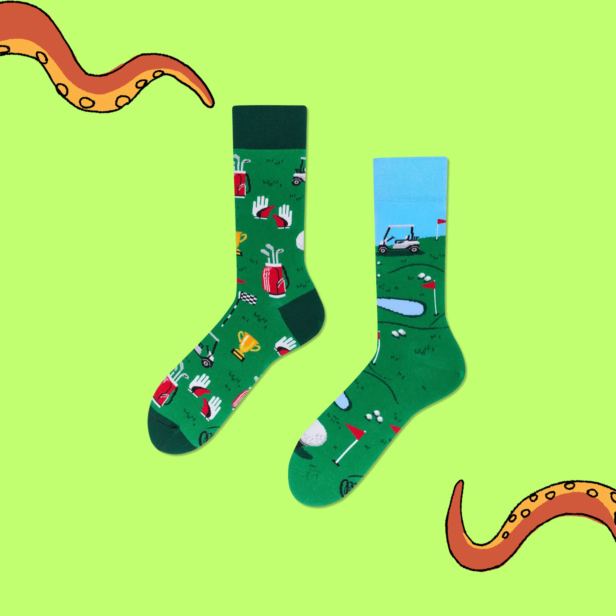 Golf Course Mismatched Socks - Image 2