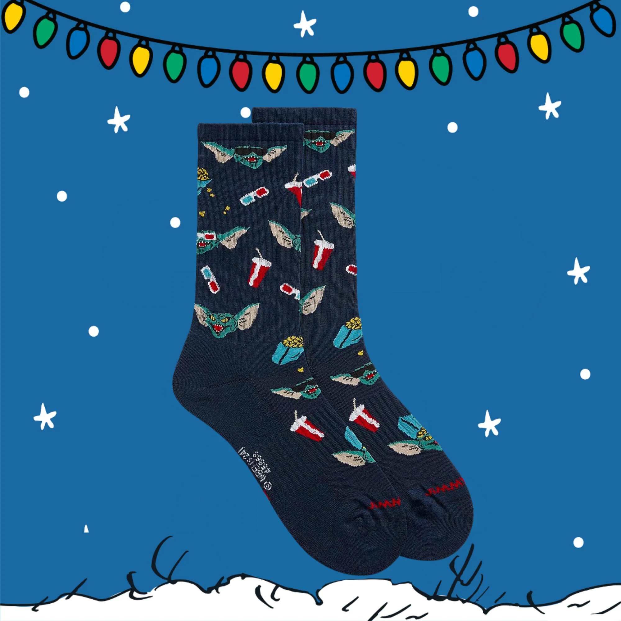 Gremlins Stripe Parties Athletic Socks - Image 4