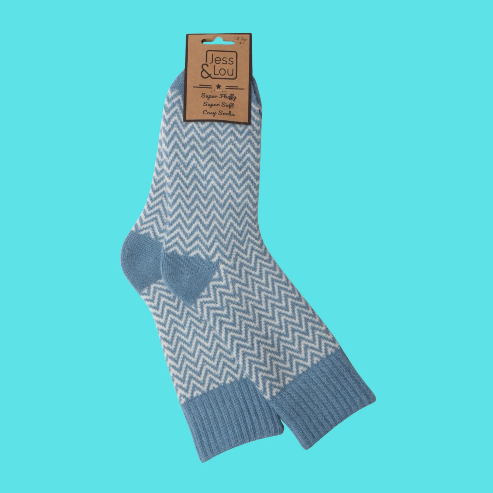 Herringbone Ribbed Cosy Socks - Image 13