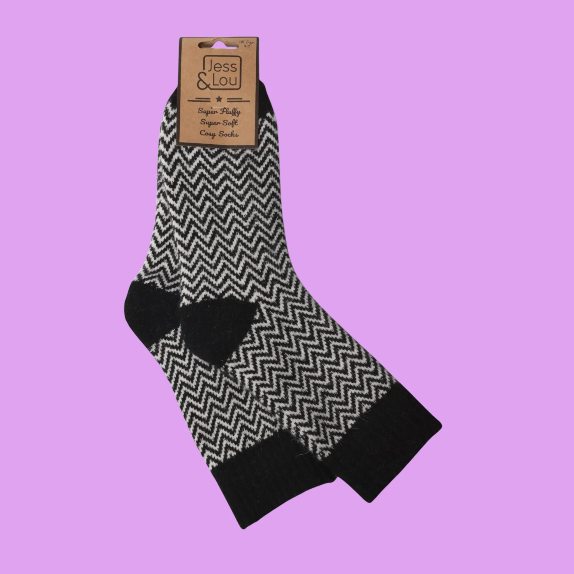 Herringbone Ribbed Cosy Socks - Image 14