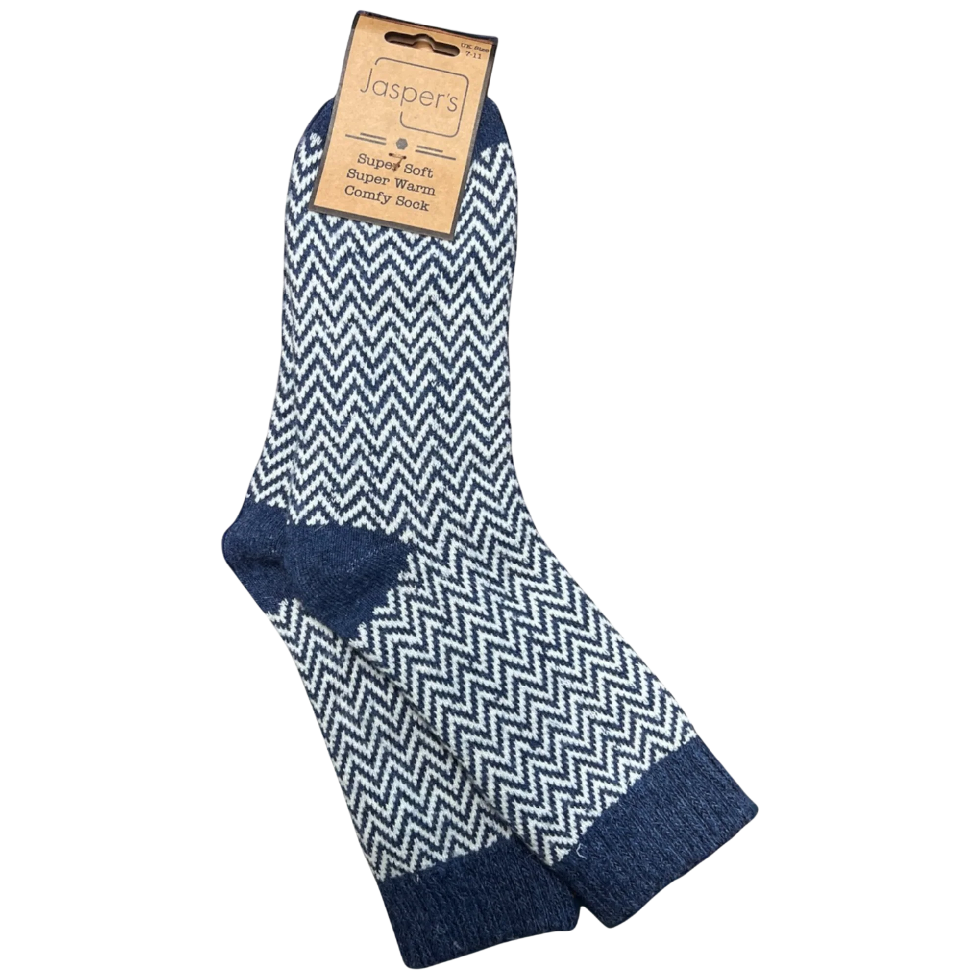 Herringbone Ribbed Cosy Socks - Image 16