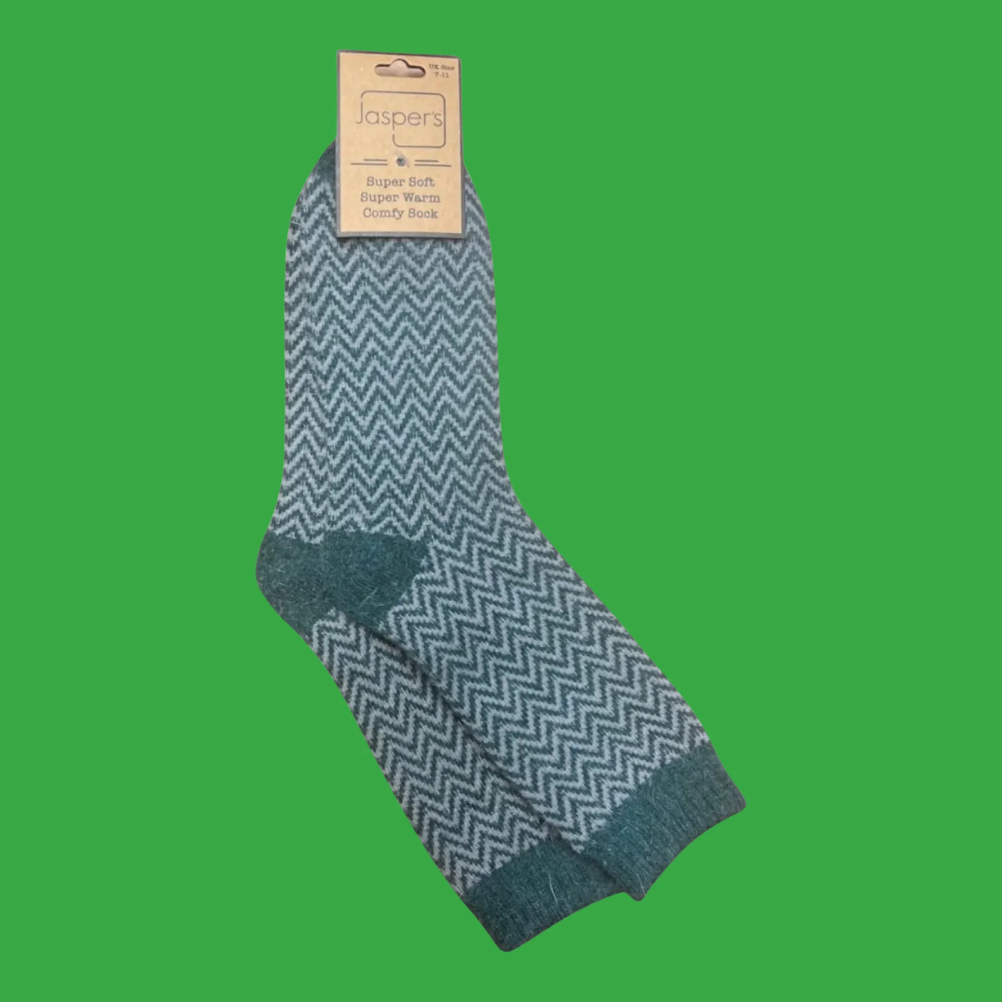 Herringbone Ribbed Cosy Socks - Image 5