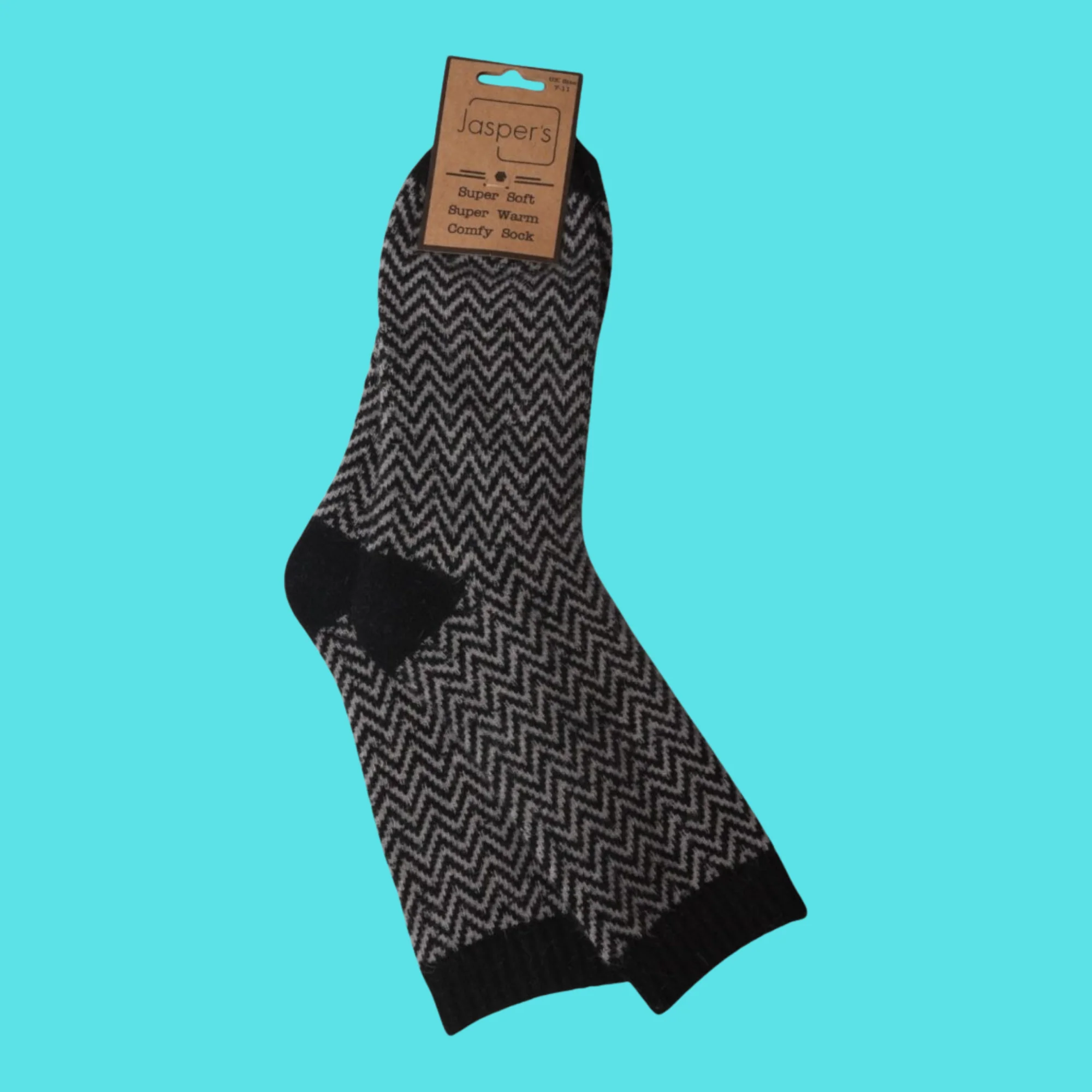 Herringbone Ribbed Cosy Socks - Image 6