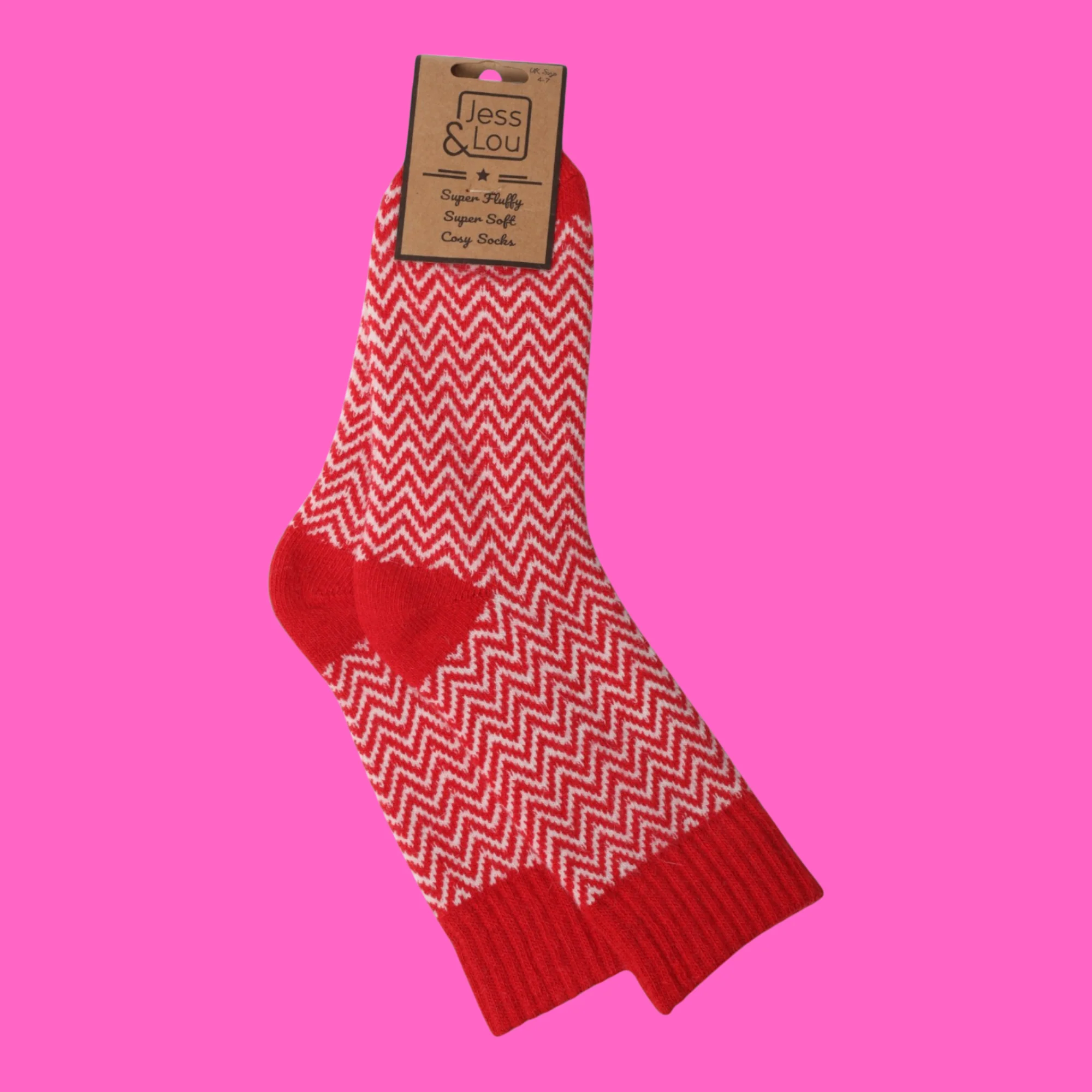 Herringbone Ribbed Cosy Socks - Image 7