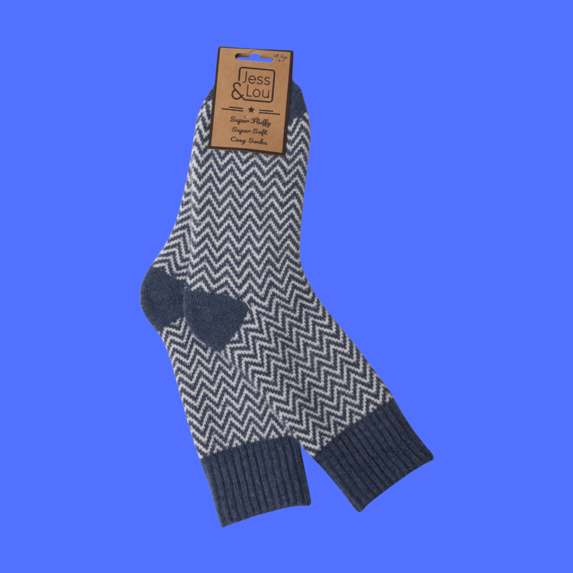 Herringbone Ribbed Cosy Socks - Image 9