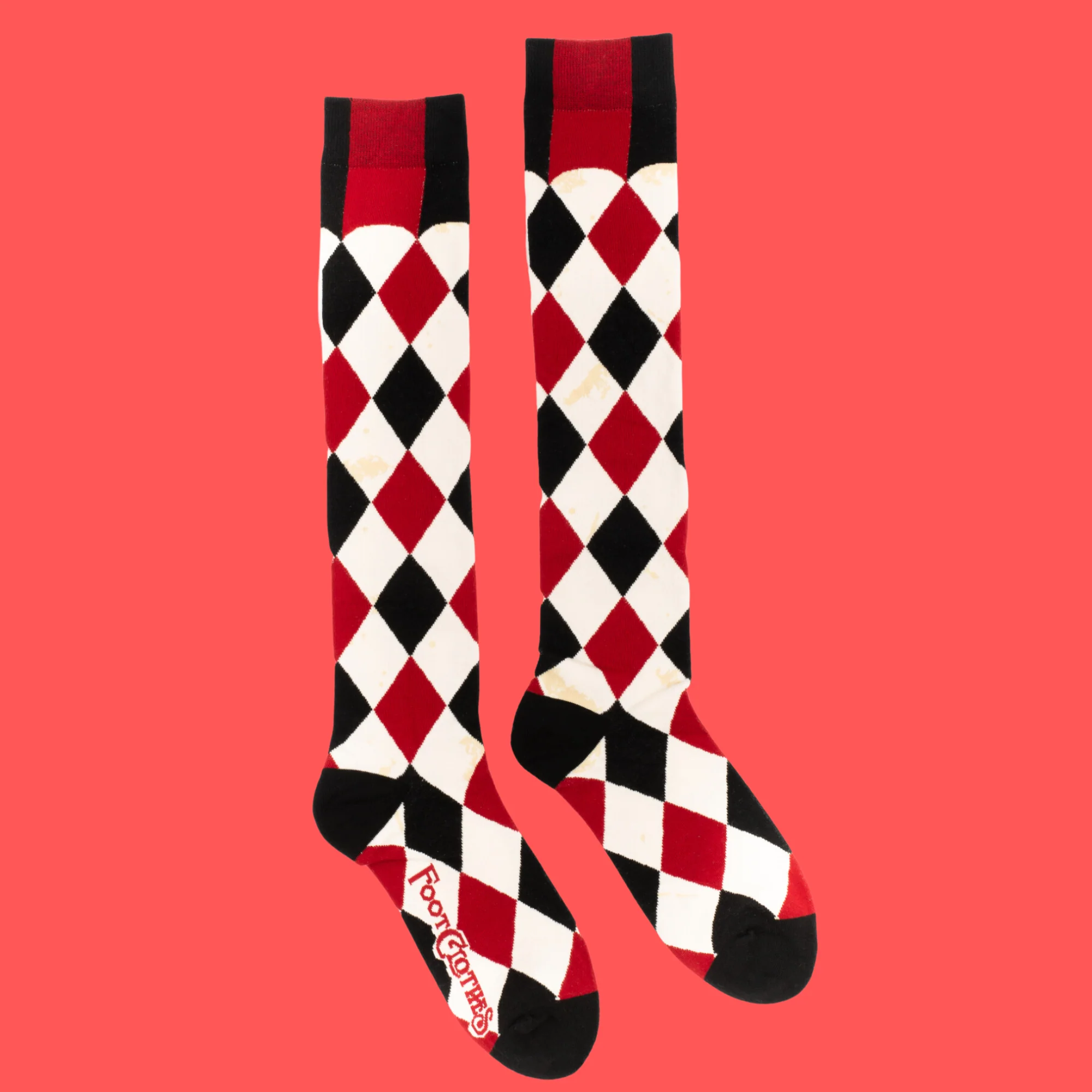 Haunting Harlequin Knee High Socks - Image 2