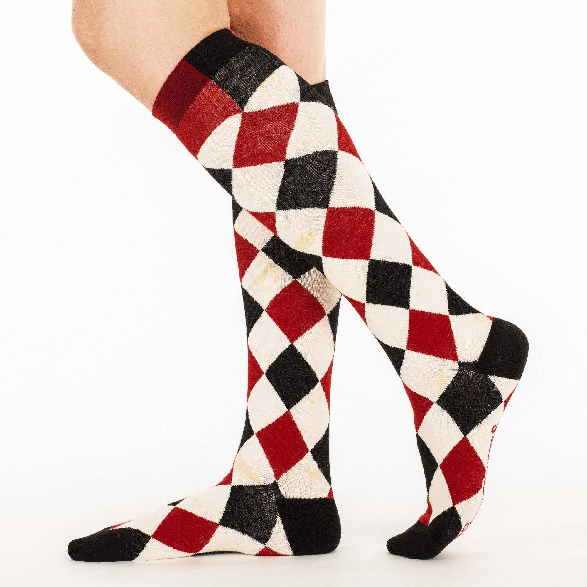 Haunting Harlequin Knee High Socks - Image 4