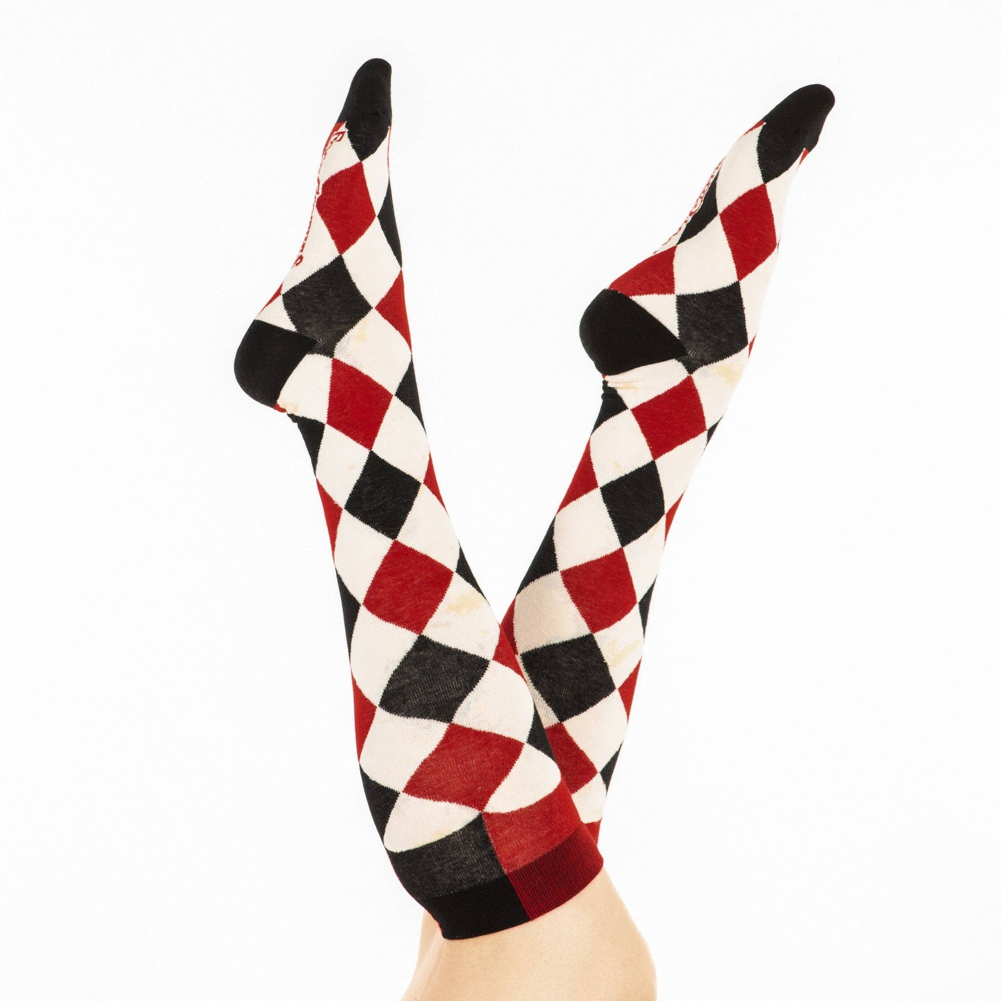 Haunting Harlequin Knee High Socks - Image 5