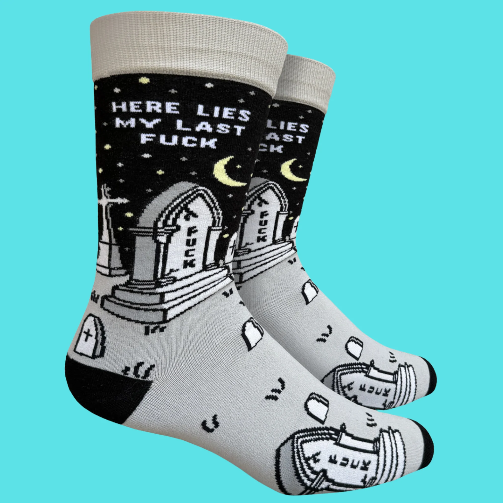 Here Lies My Last F**k Socks - Large - Image 2
