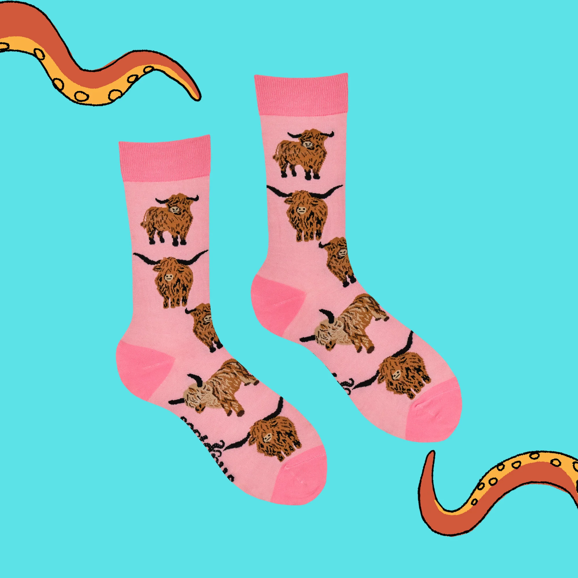 Highland Cow Socks - Och Aye the Moo! - XS - Image 14