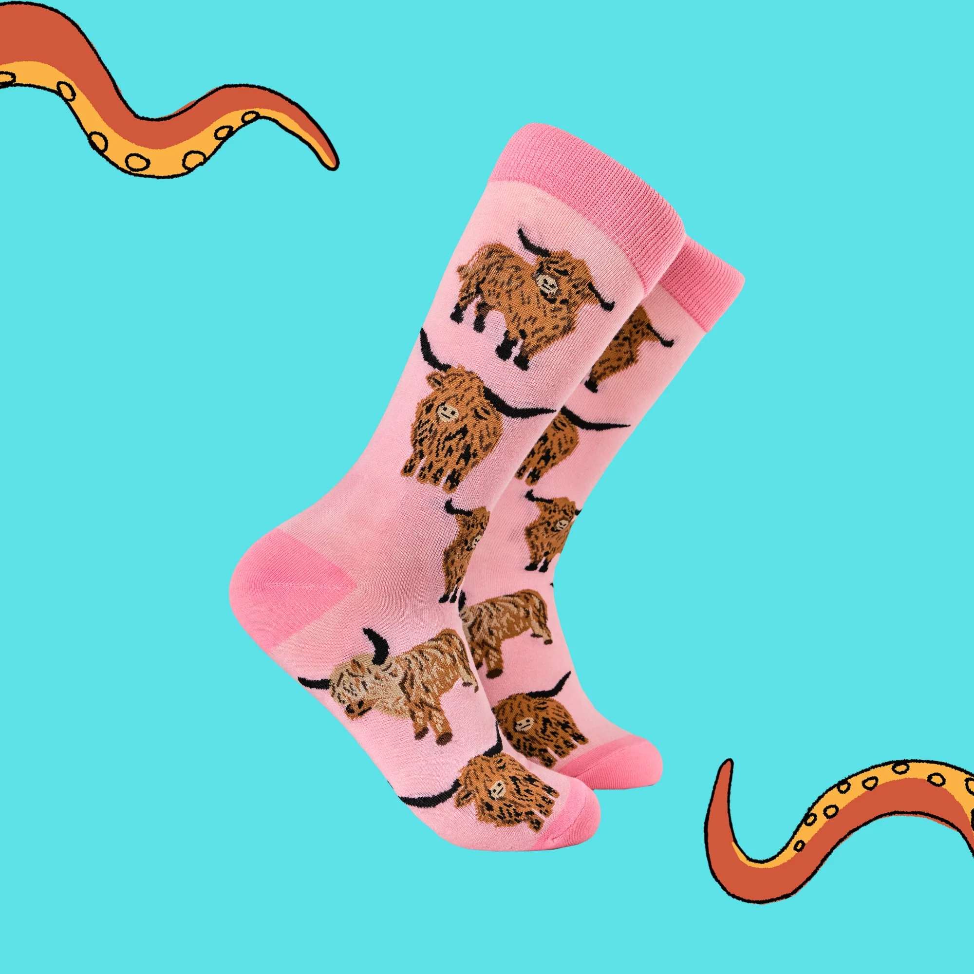 Highland Cow Socks - Och Aye the Moo! - XS - Image 16