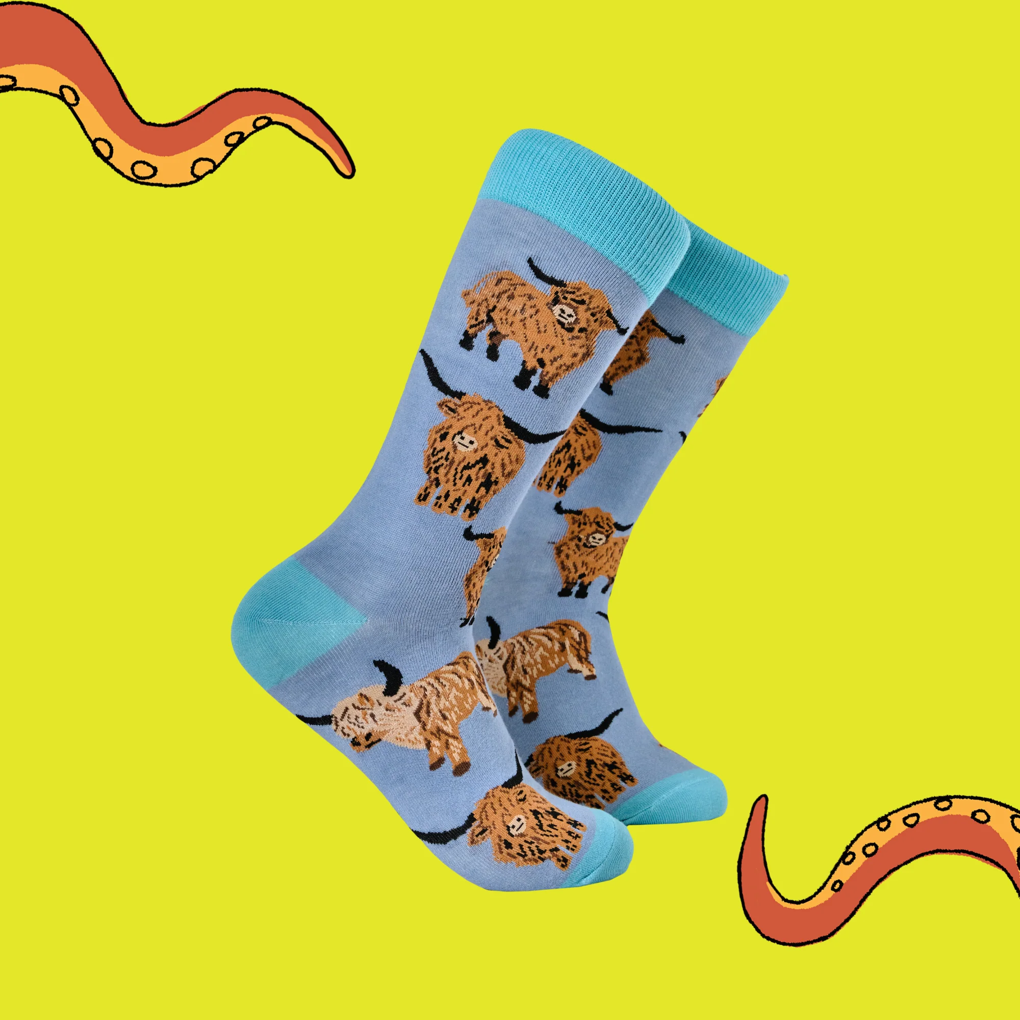 Highland Cow Socks - Och Aye the Moo! - XS - Image 3