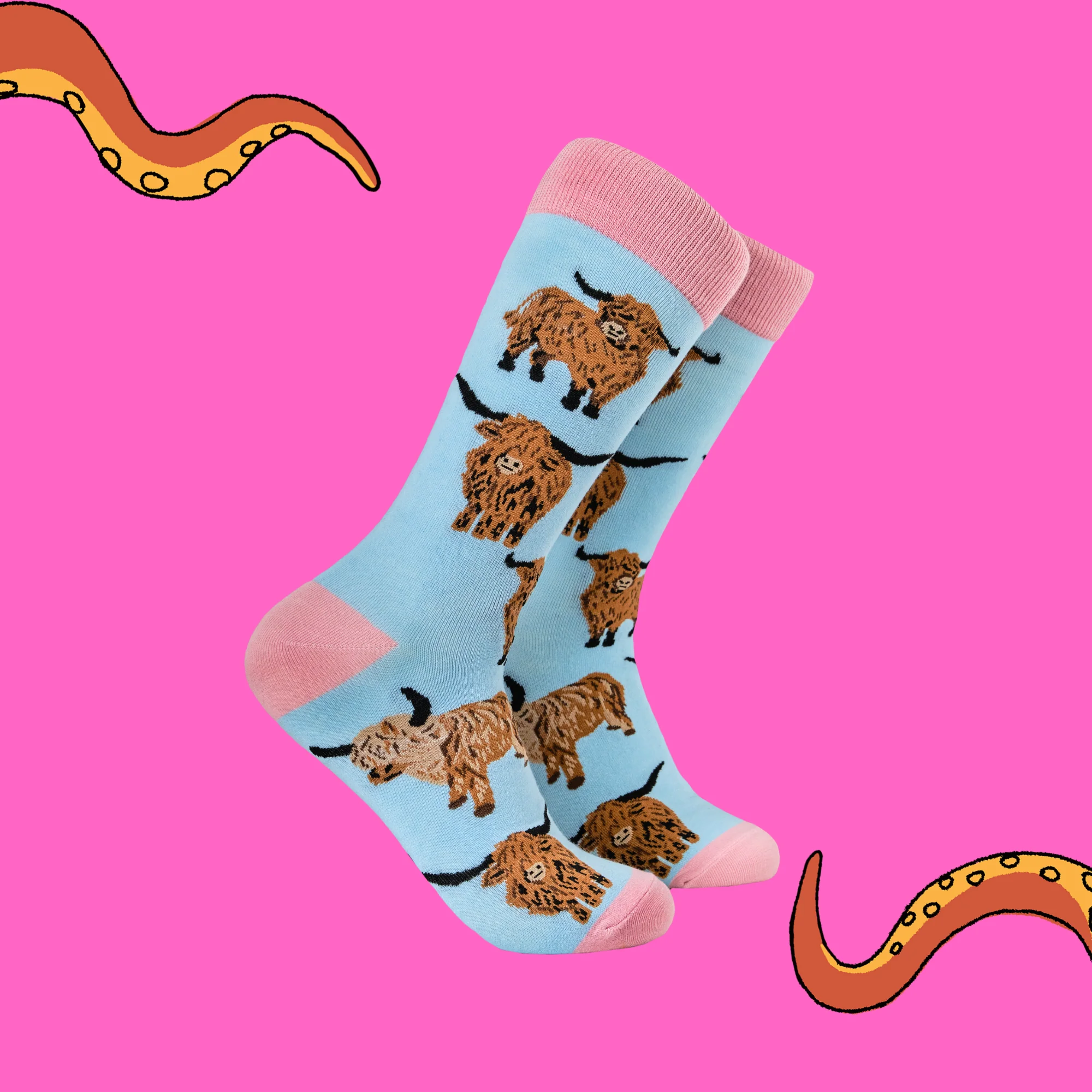 Highland Cow Socks - Och Aye the Moo! - XS - Image 4