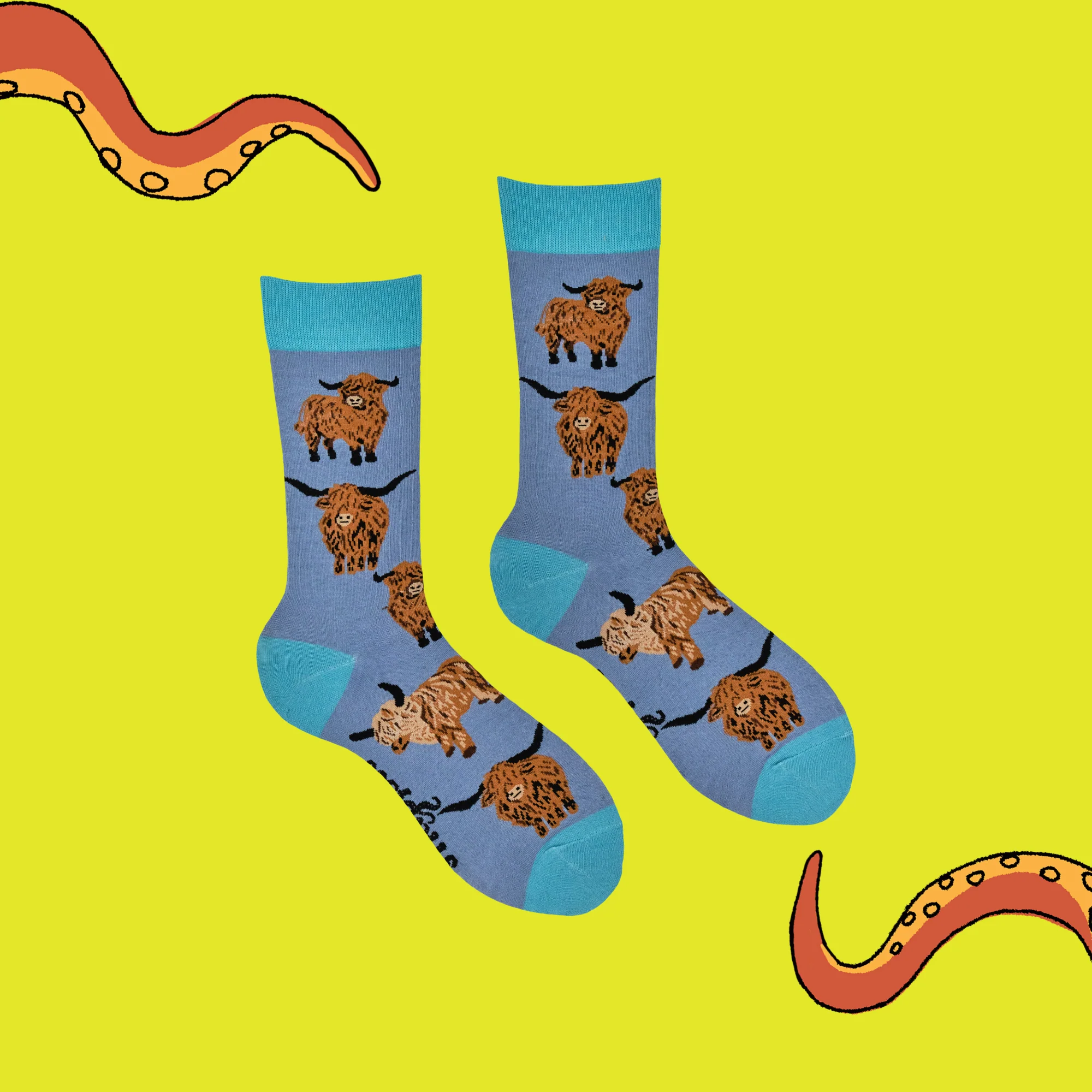 Highland Cow Socks - Och Aye the Moo! - XS - Image 7