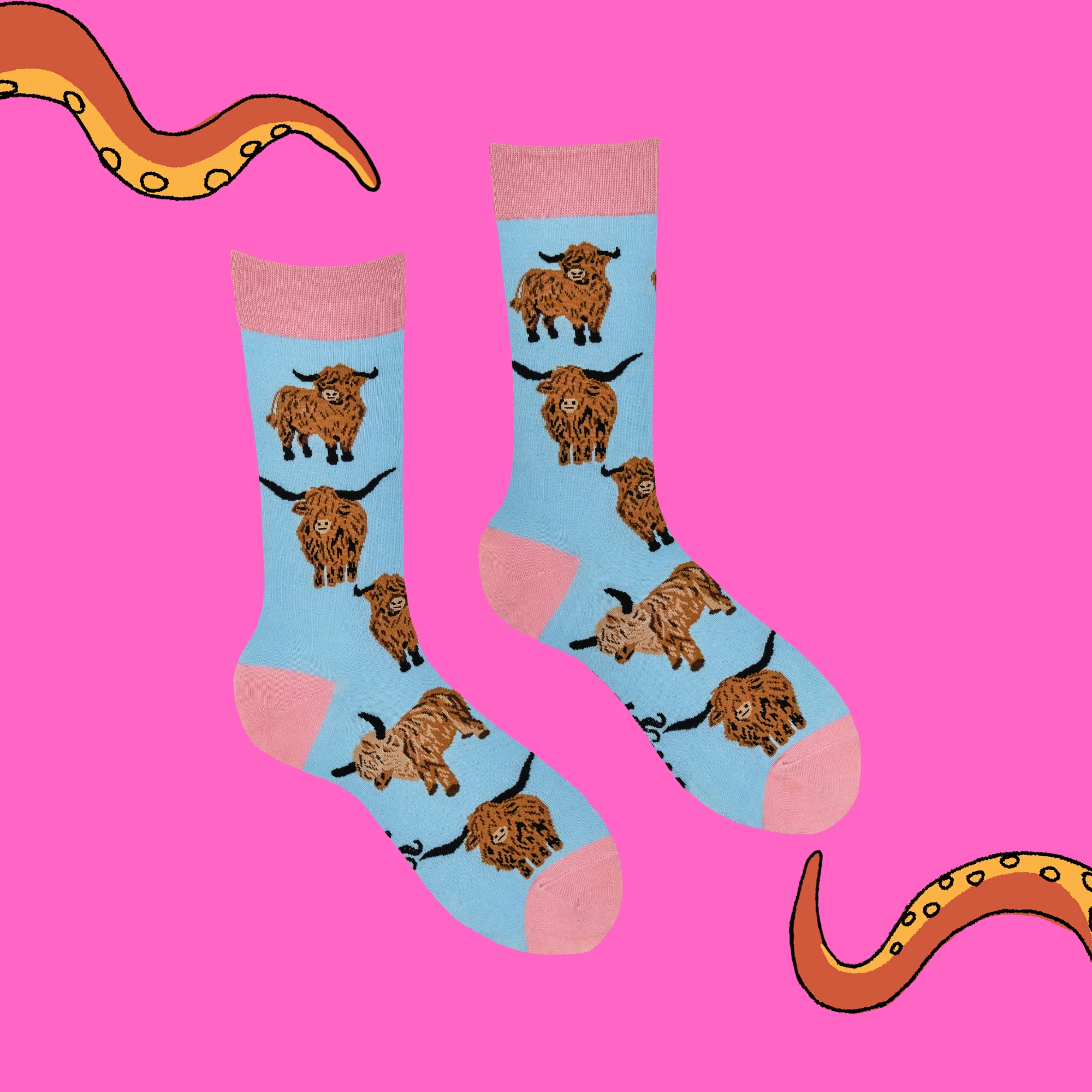 Highland Cow Socks - Och Aye the Moo! - XS - Image 8
