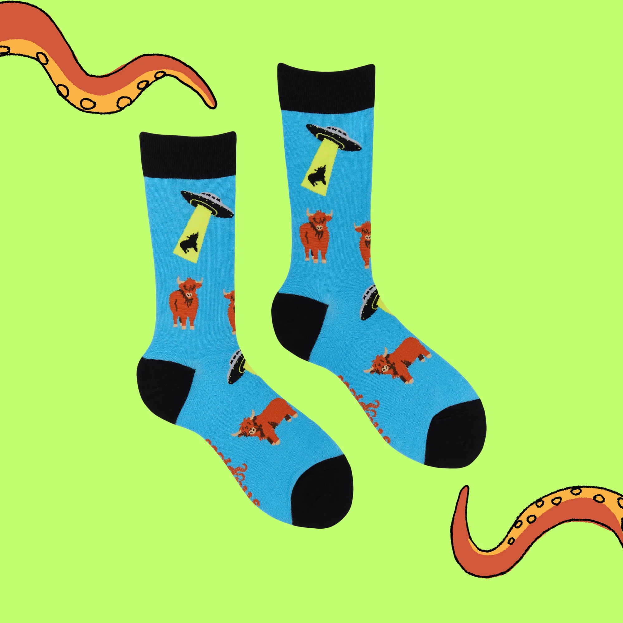 UFO: Unidentified Farm Object Socks - Image 3