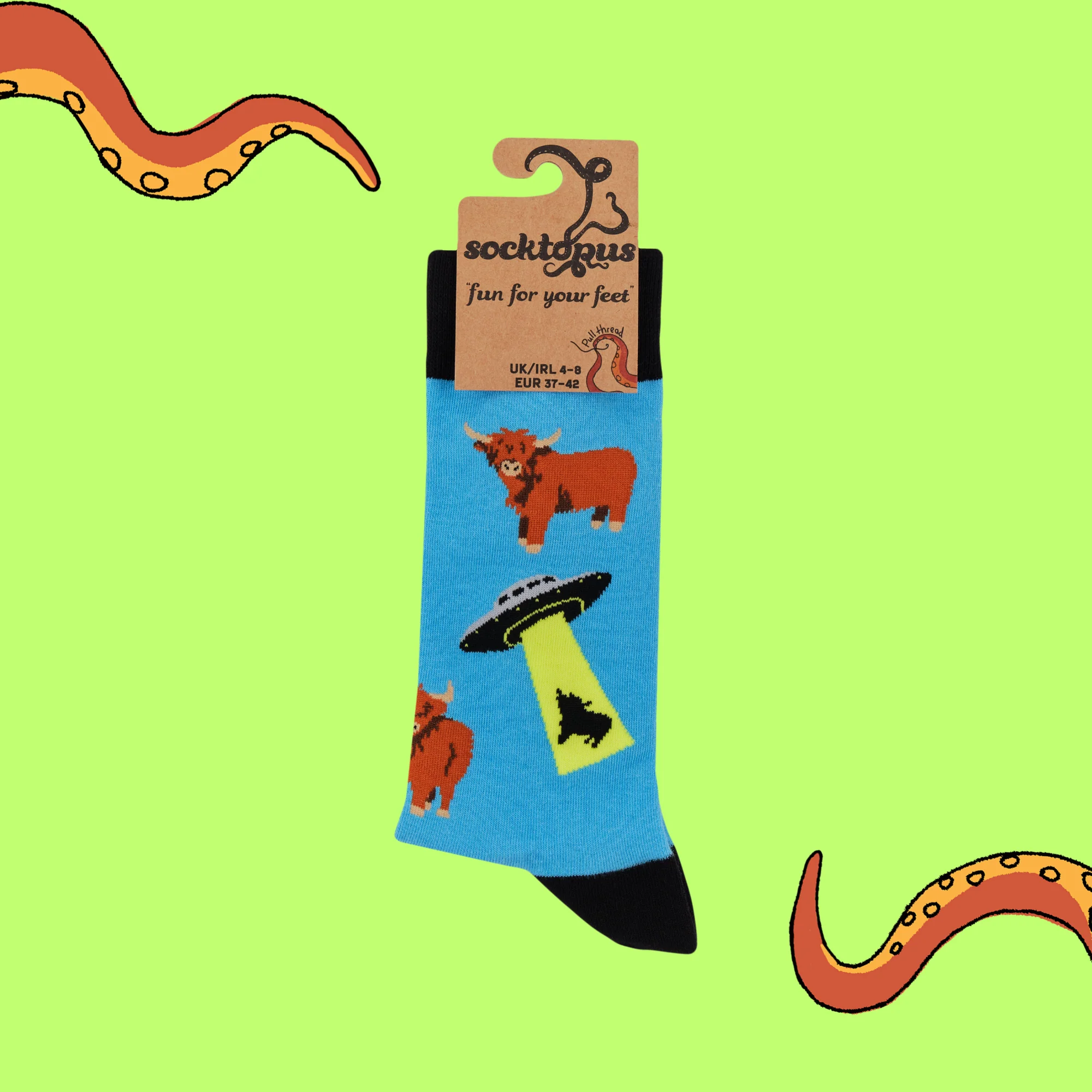 UFO: Unidentified Farm Object Socks - Image 4