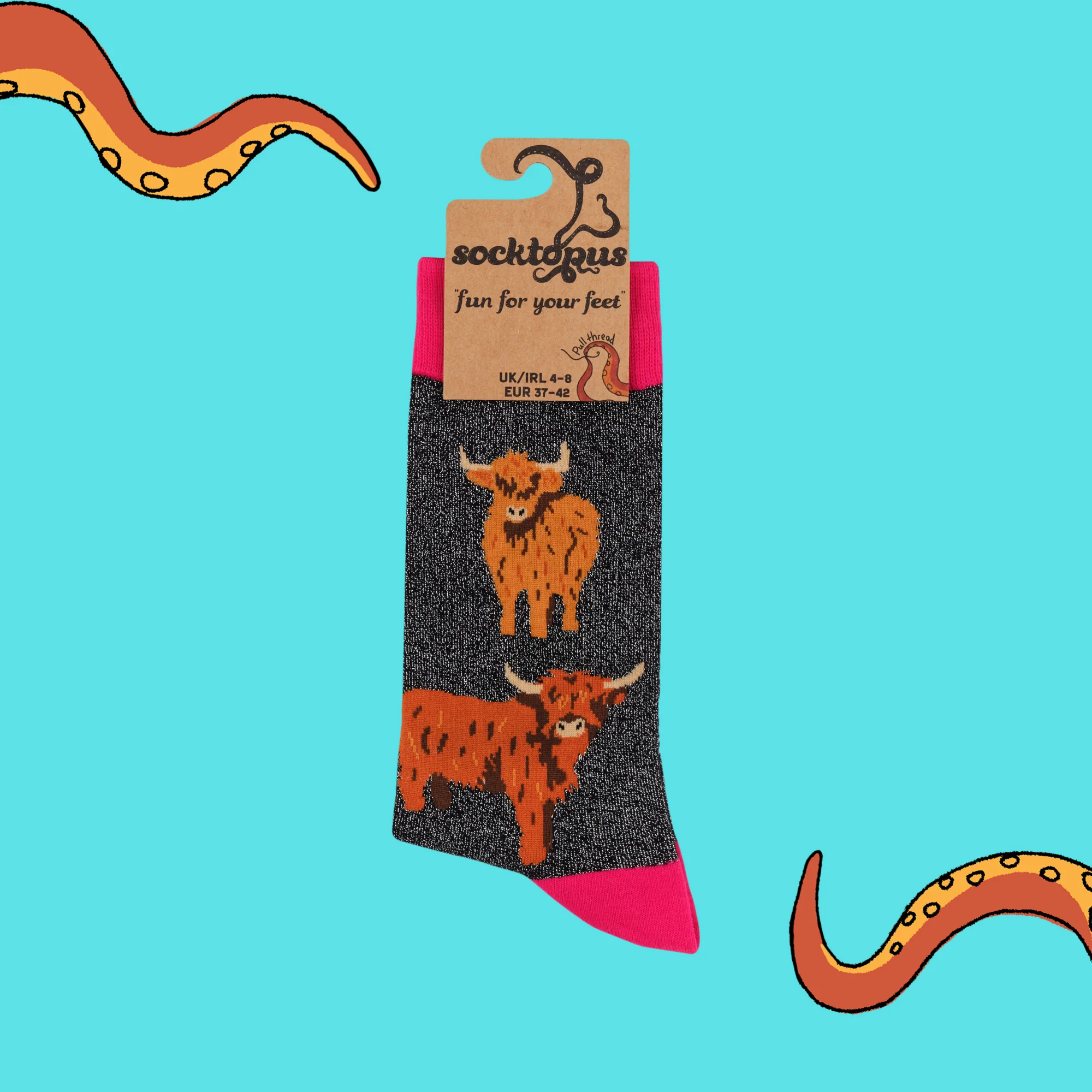 Glamour Cows Socks - Image 4