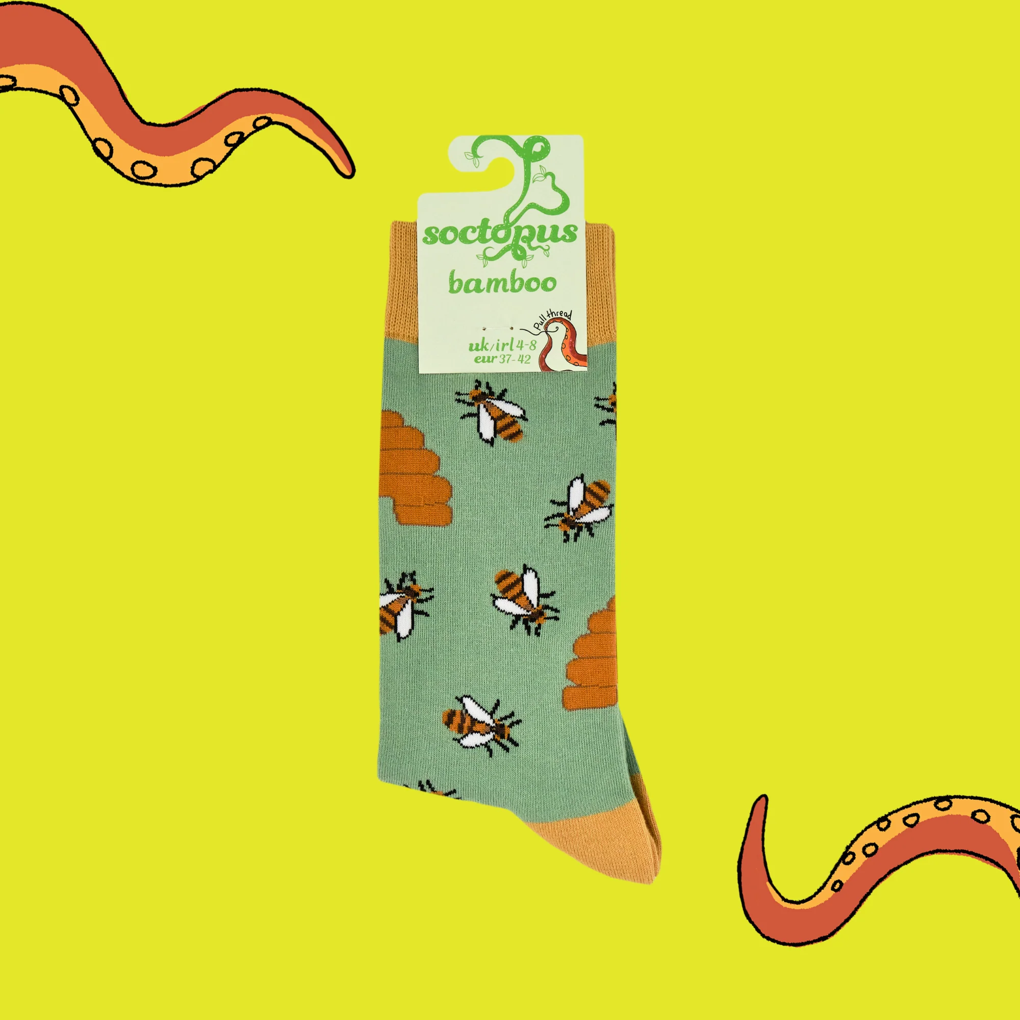 Bamboo Socks - Honey Bee - Image 4