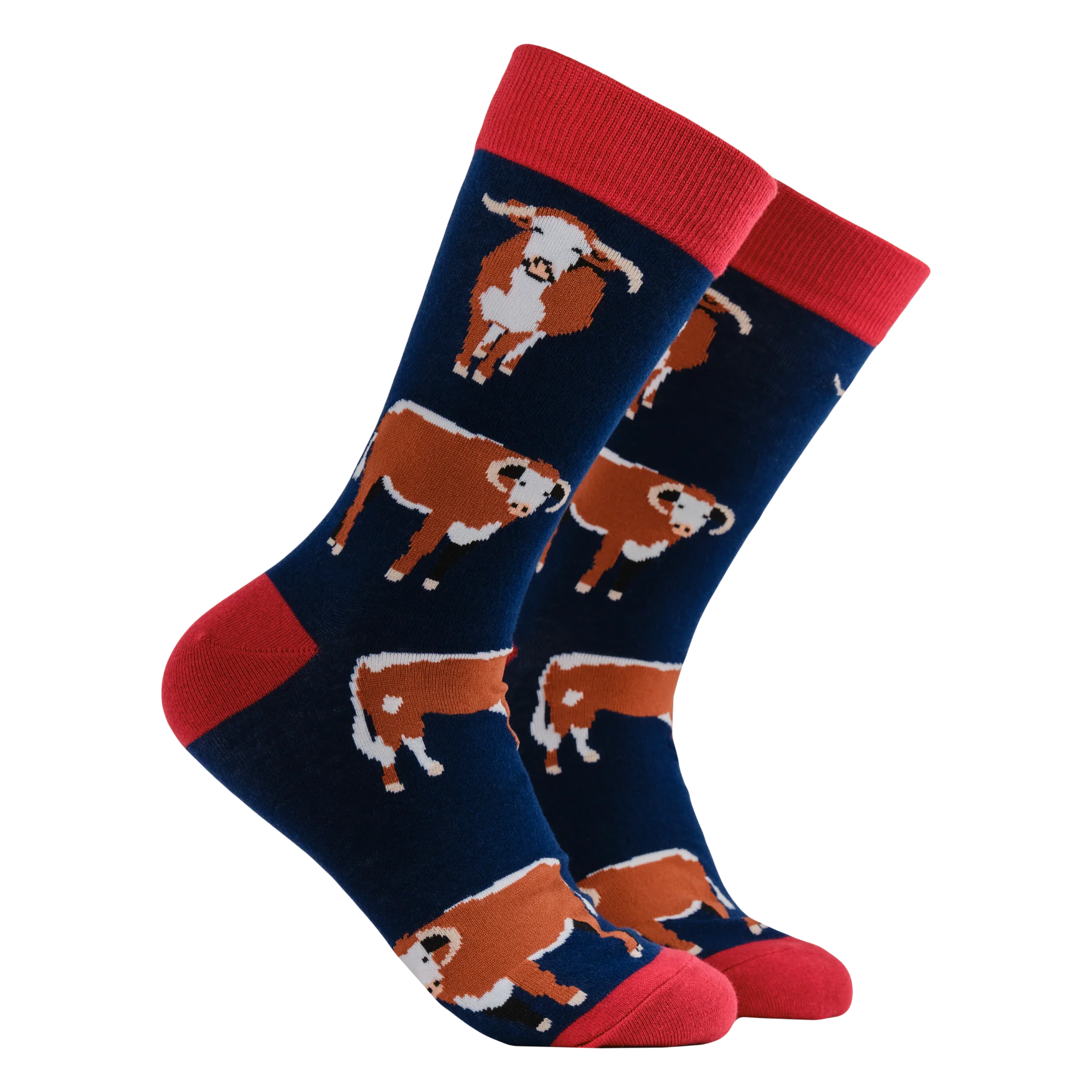 Longhorn Cow Socks - Horn To Be Wild