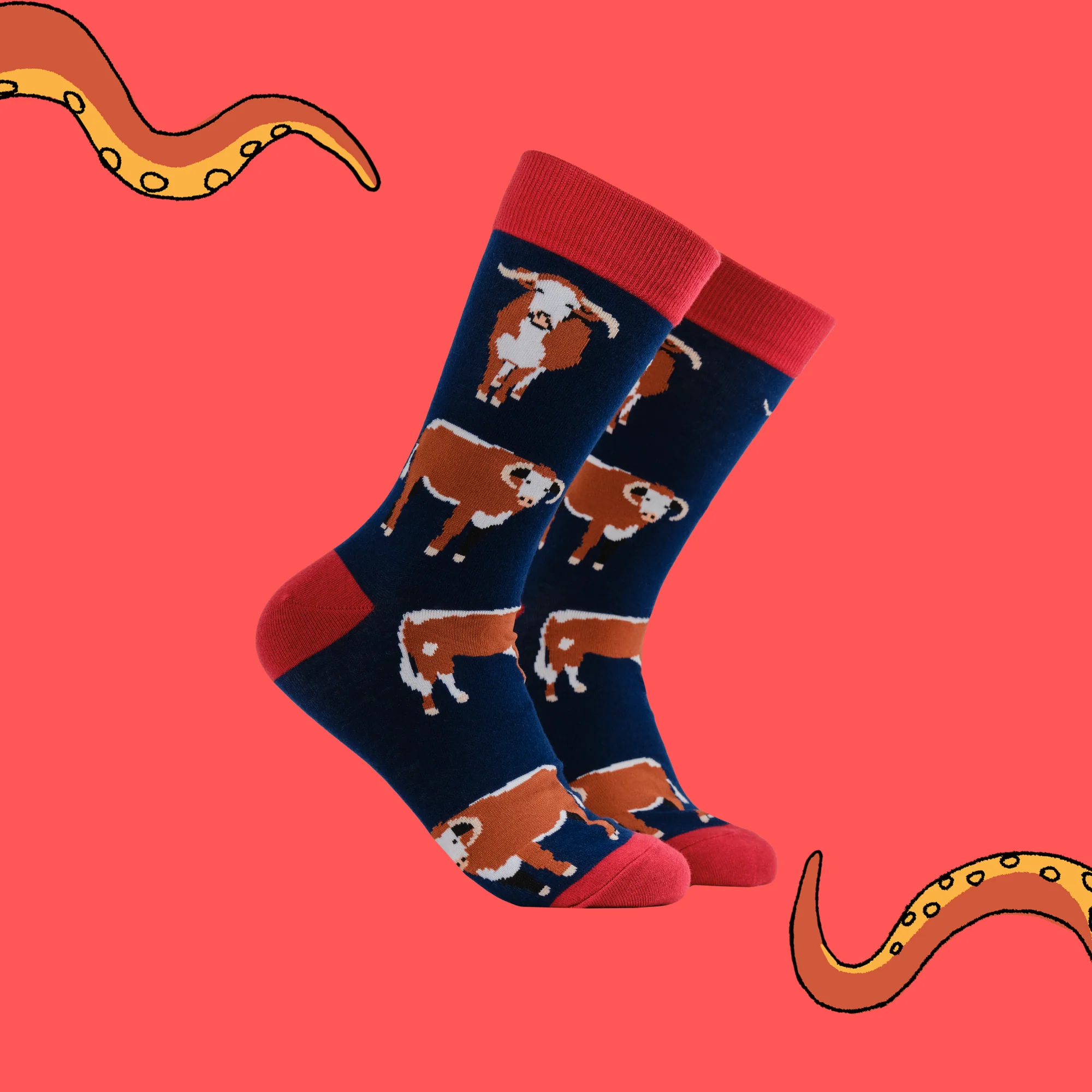Longhorn Cow Socks - Horn To Be Wild - Image 2