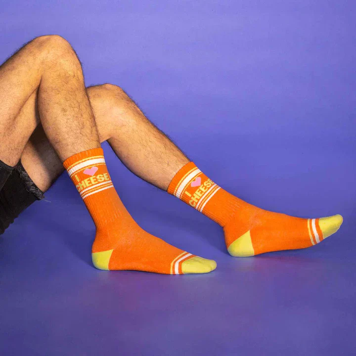 I Love Cheese Athletic Socks - Image 2