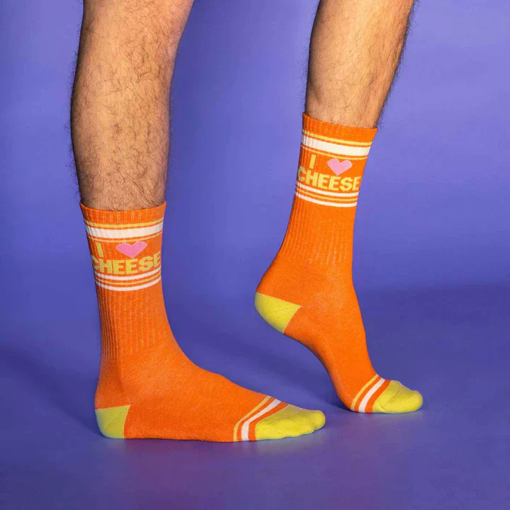I Love Cheese Athletic Socks - Image 3