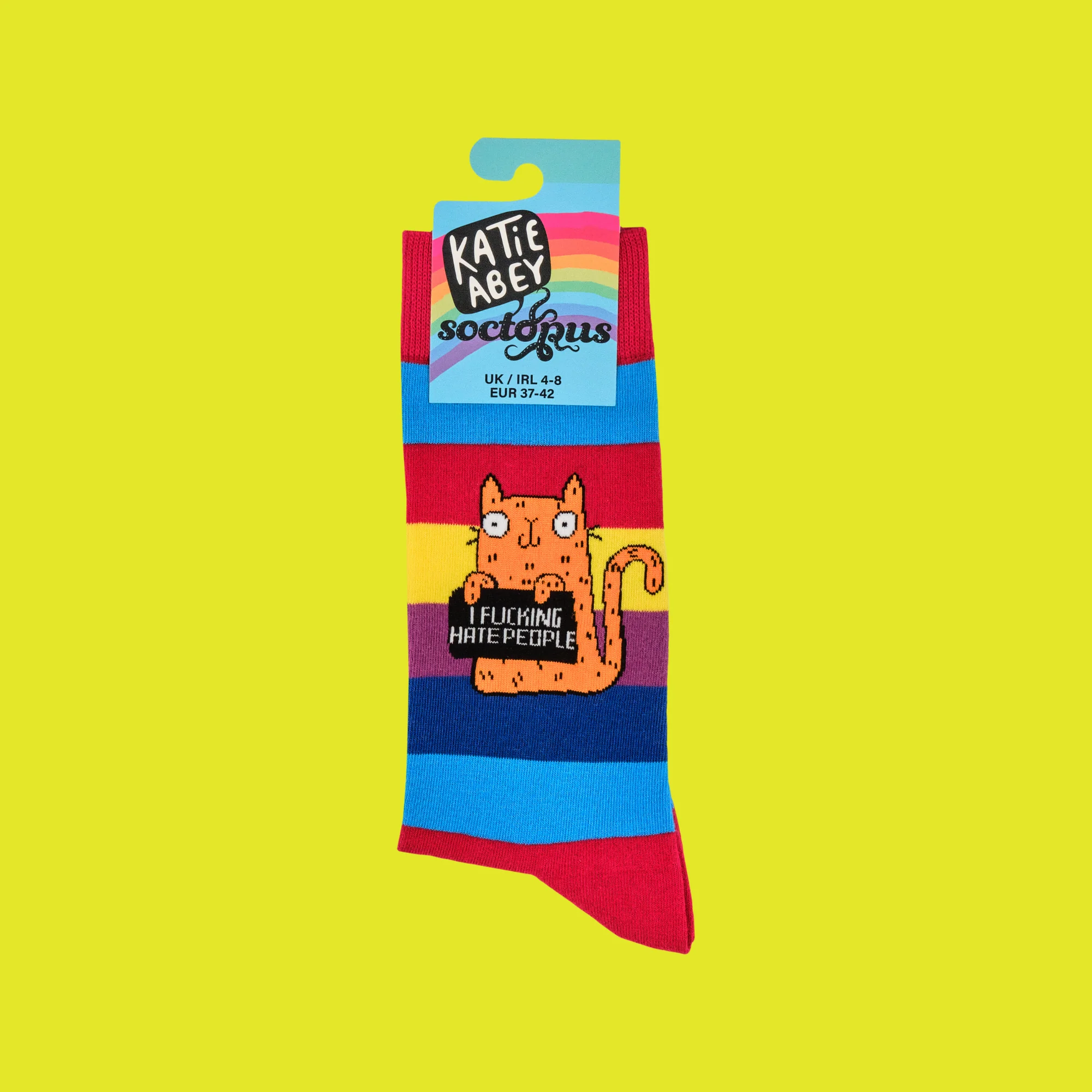 I Fucking Hate People Socks - Socktopus X Katie Abey - Image 7
