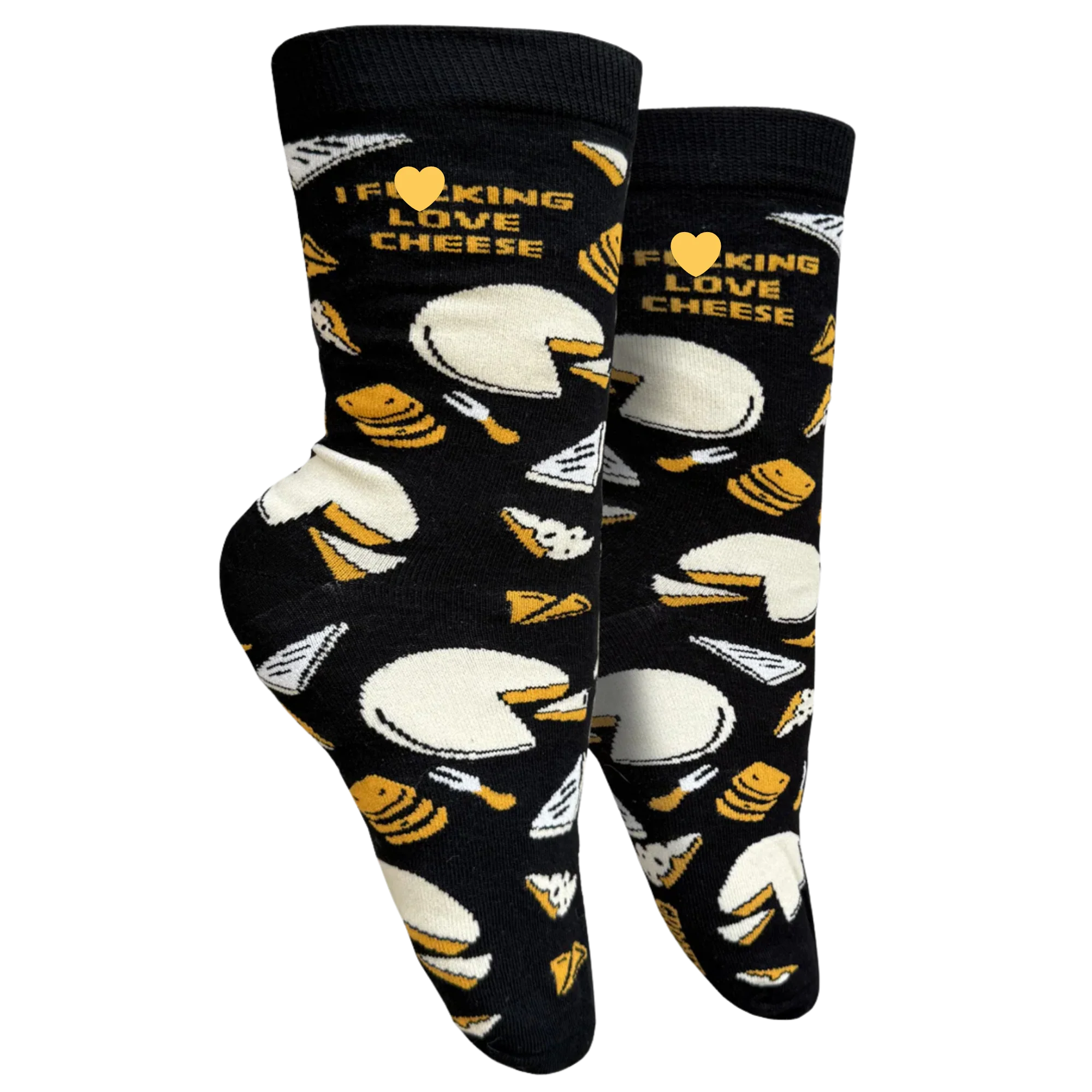 I F**king Love Cheese Socks - Small