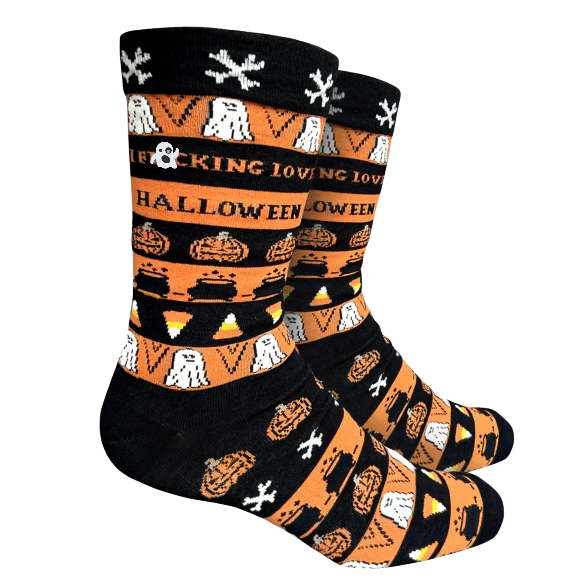 I F**king Love Halloween Socks - Large - Image 2