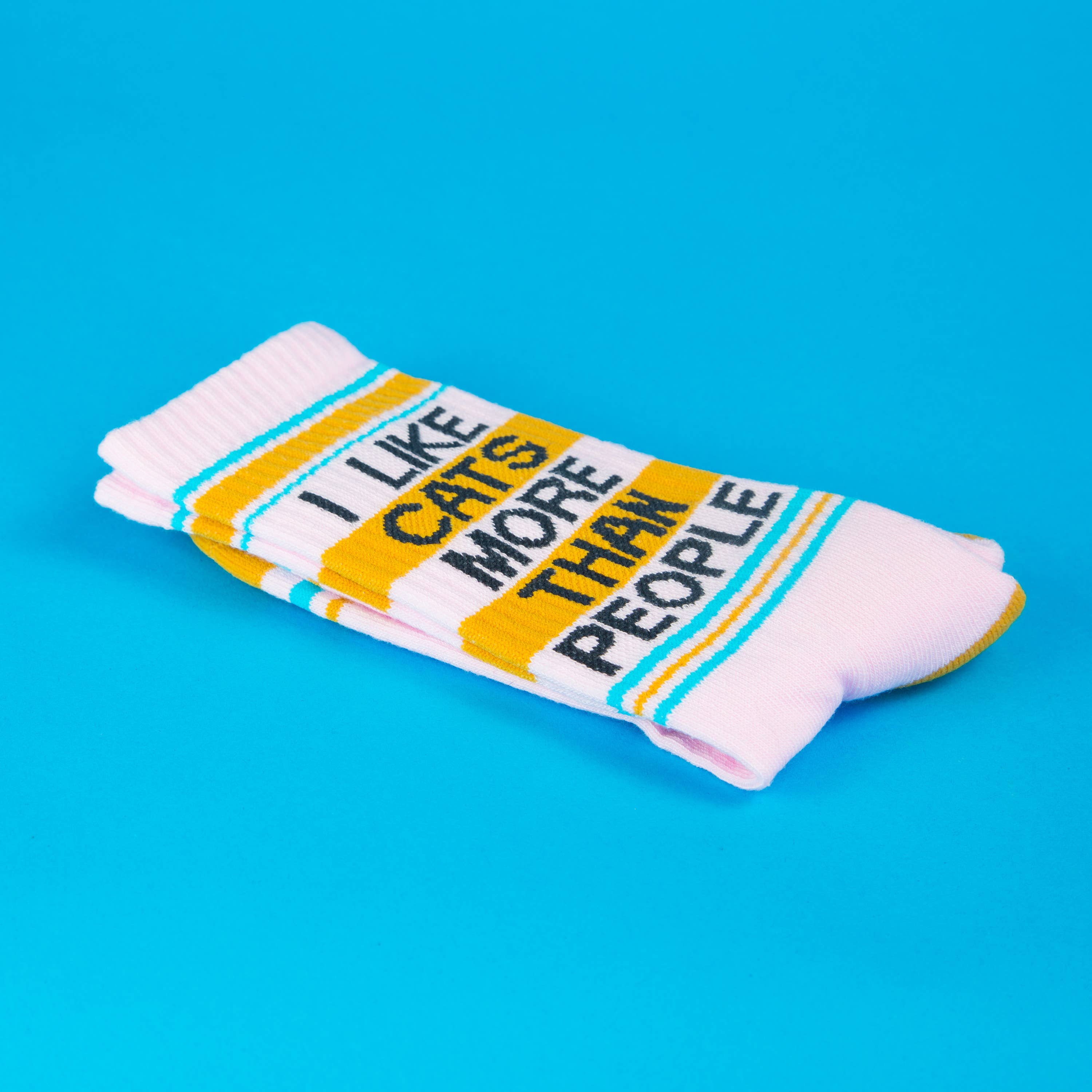 I Like Cats More Than People Athletic Socks - Image 4