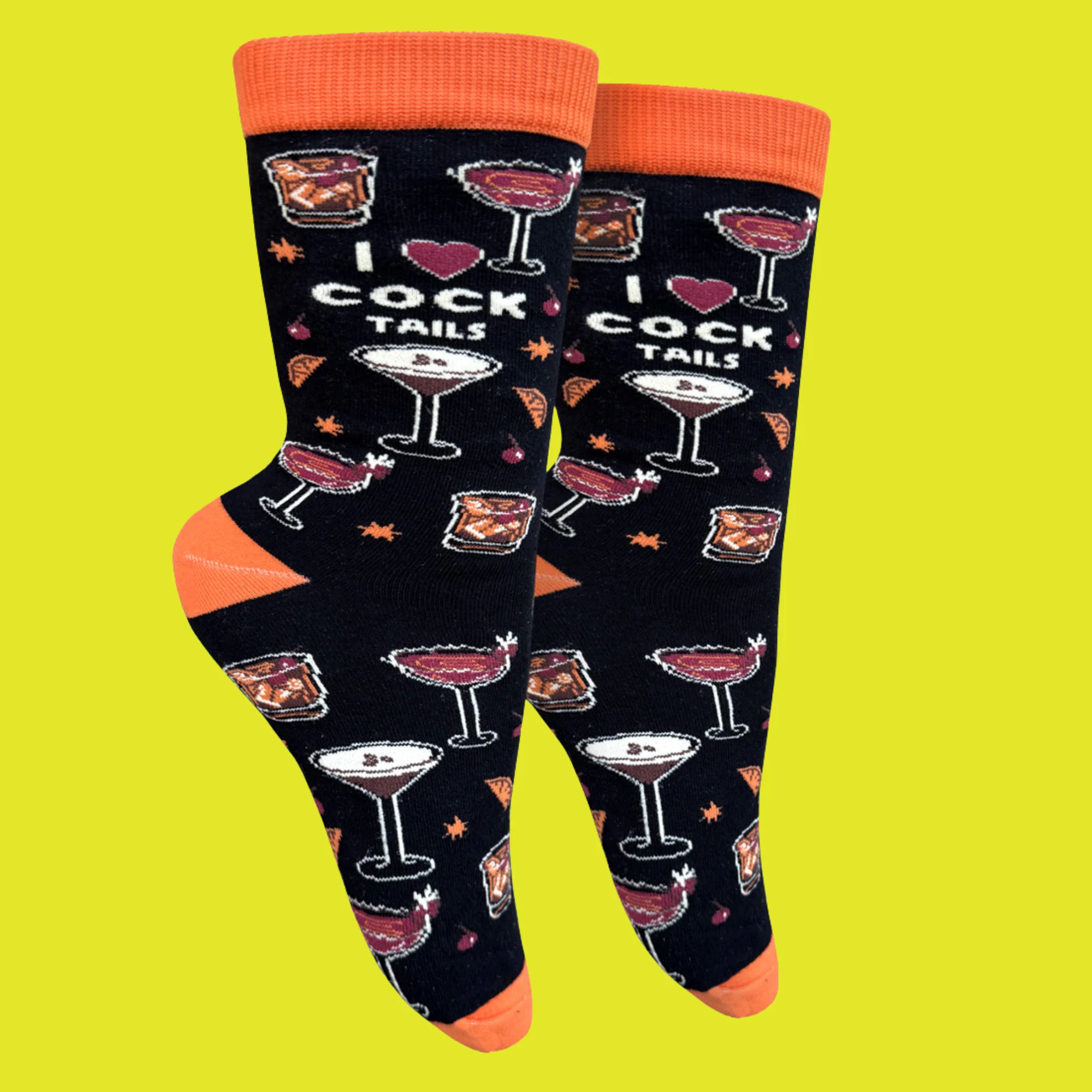 I Love Cock Tails Socks - Small - Image 2