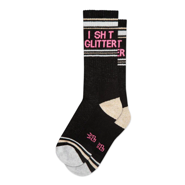 I S**t Glitter Athletic Socks