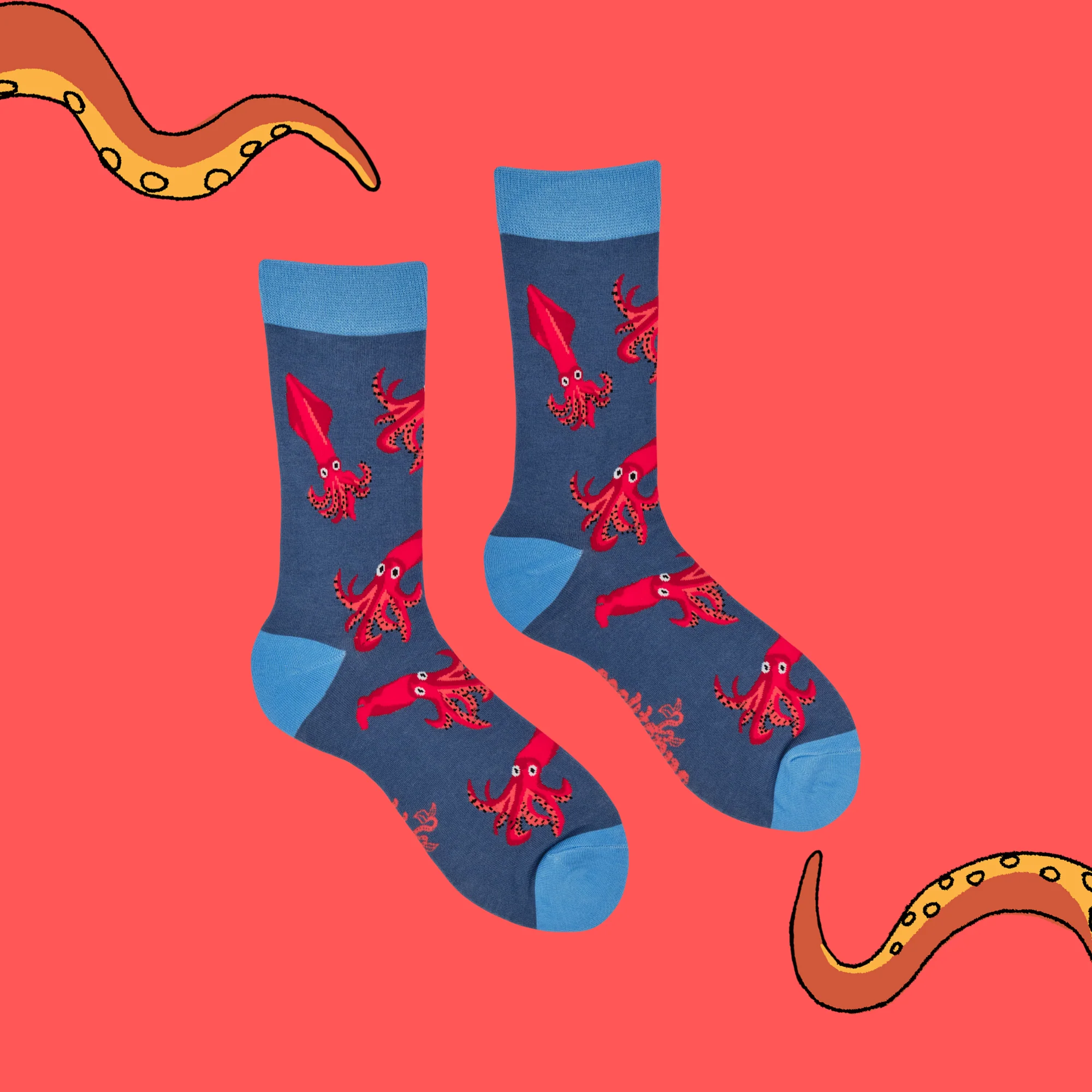 Bamboo Socks - Squid - I'm Just Squidding - Image 3