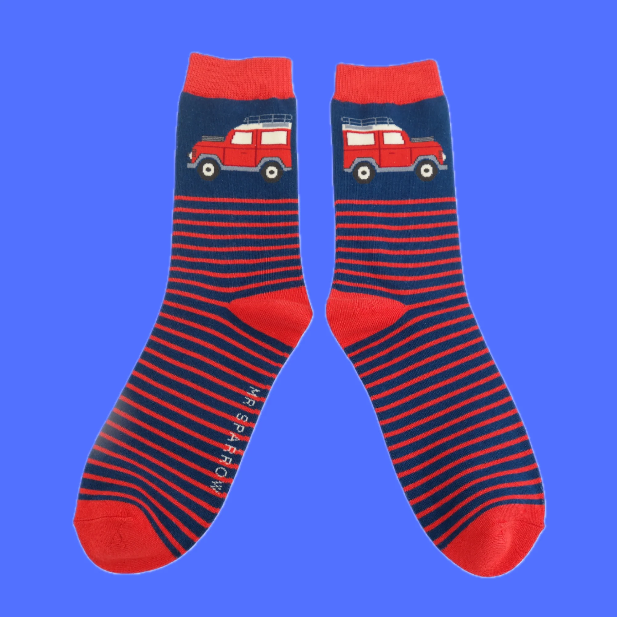 Jeep & Stripes Bamboo Socks - Miss Sparrow - Image 2