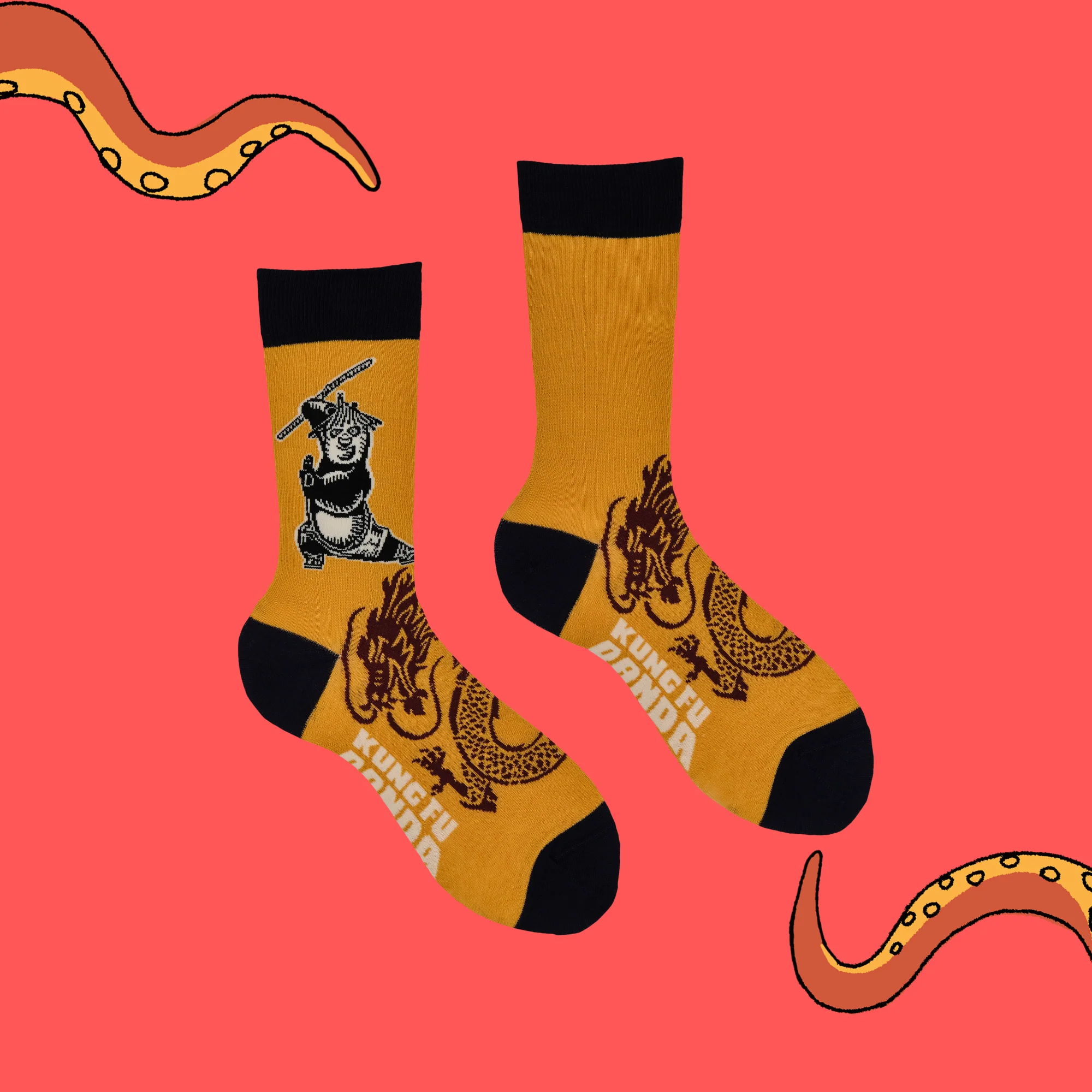 Kung Fu Panda Socks - The Dragon Warrior - XS - Image 3