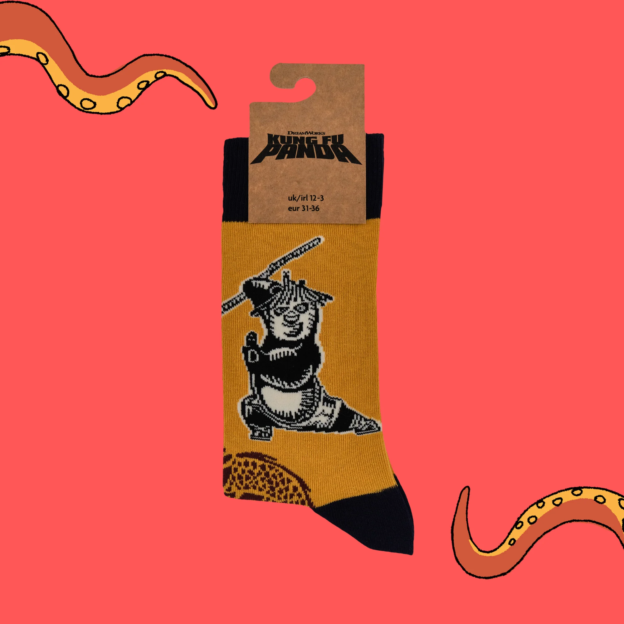 Kung Fu Panda Socks - The Dragon Warrior - XS - Image 4