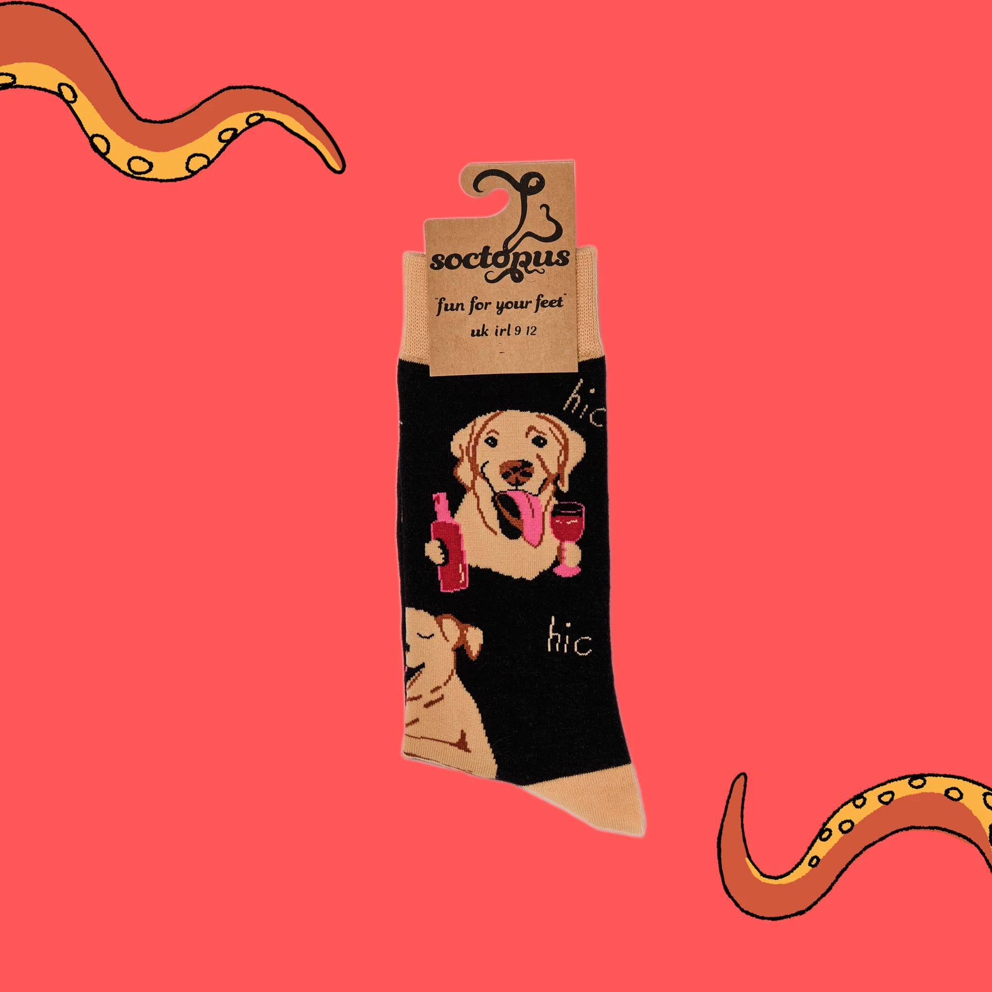 Labrador Socks - Lab In Wine - Image 7