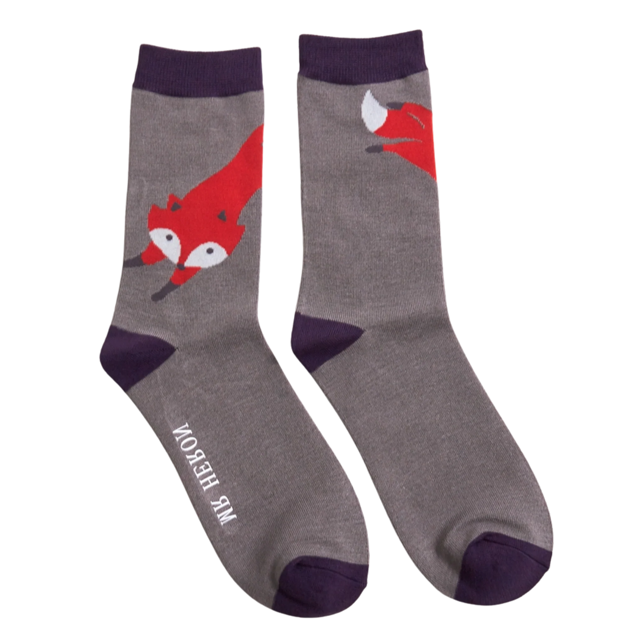Leaping Fox Bamboo Socks - Miss Sparrow
