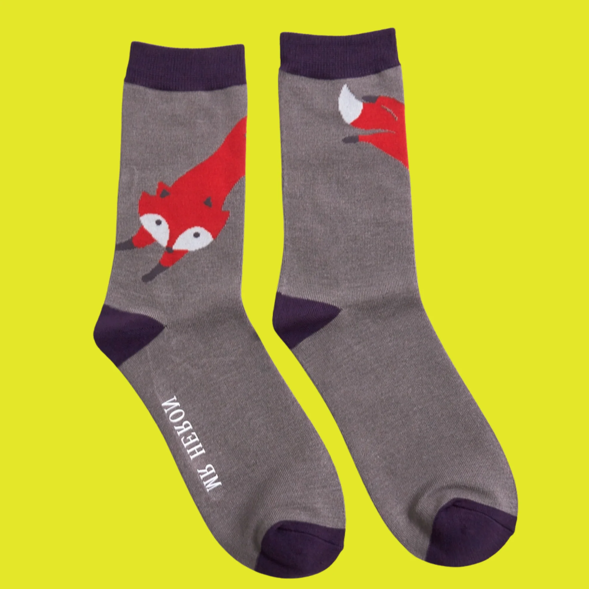 Leaping Fox Bamboo Socks - Miss Sparrow - Image 2