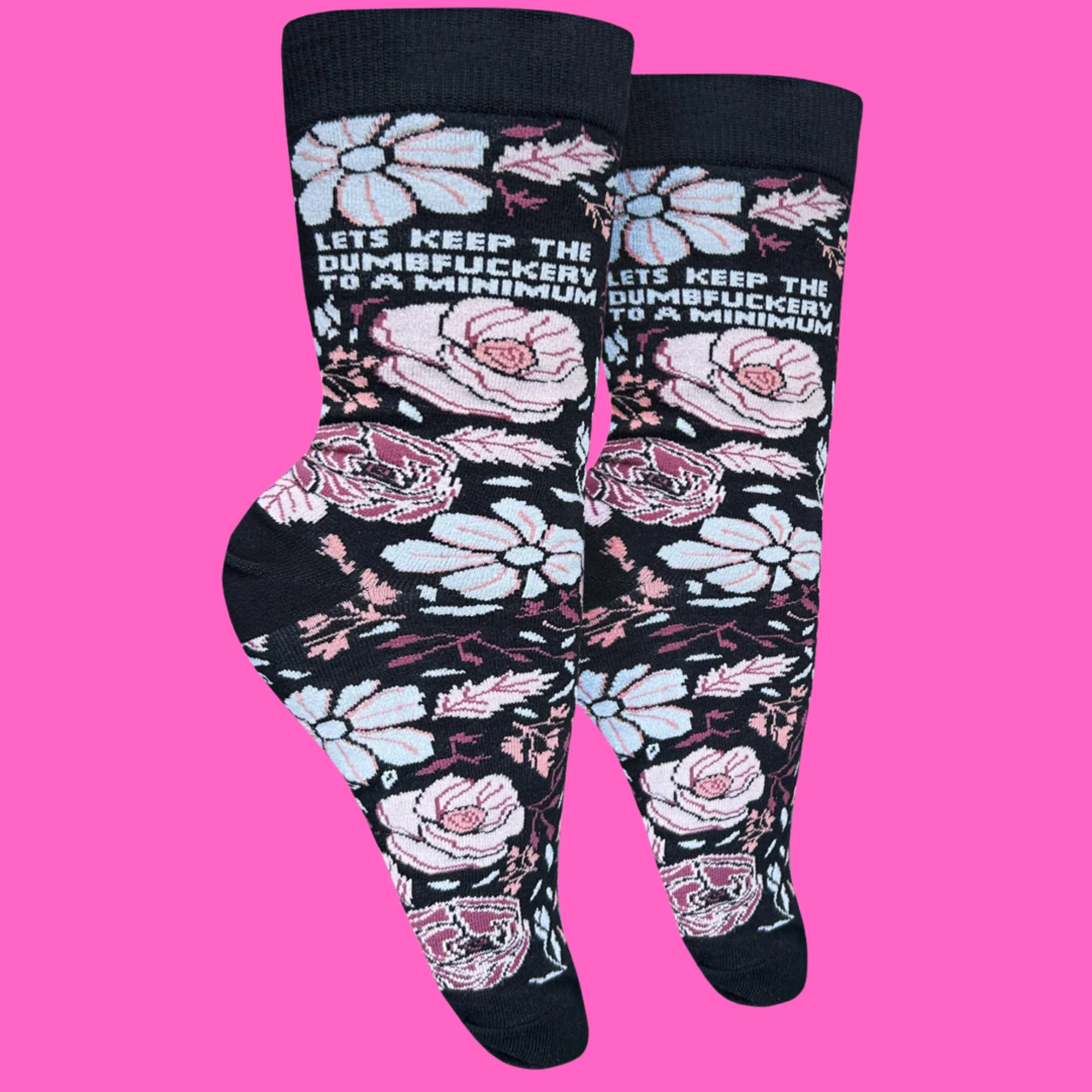 Let's Keep the Dumbf**kery to a Minimum Socks - Small - Image 2