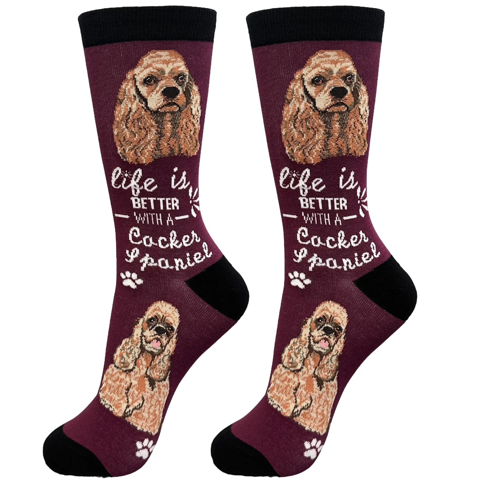 Life is better with a Cocker Spaniel Socks